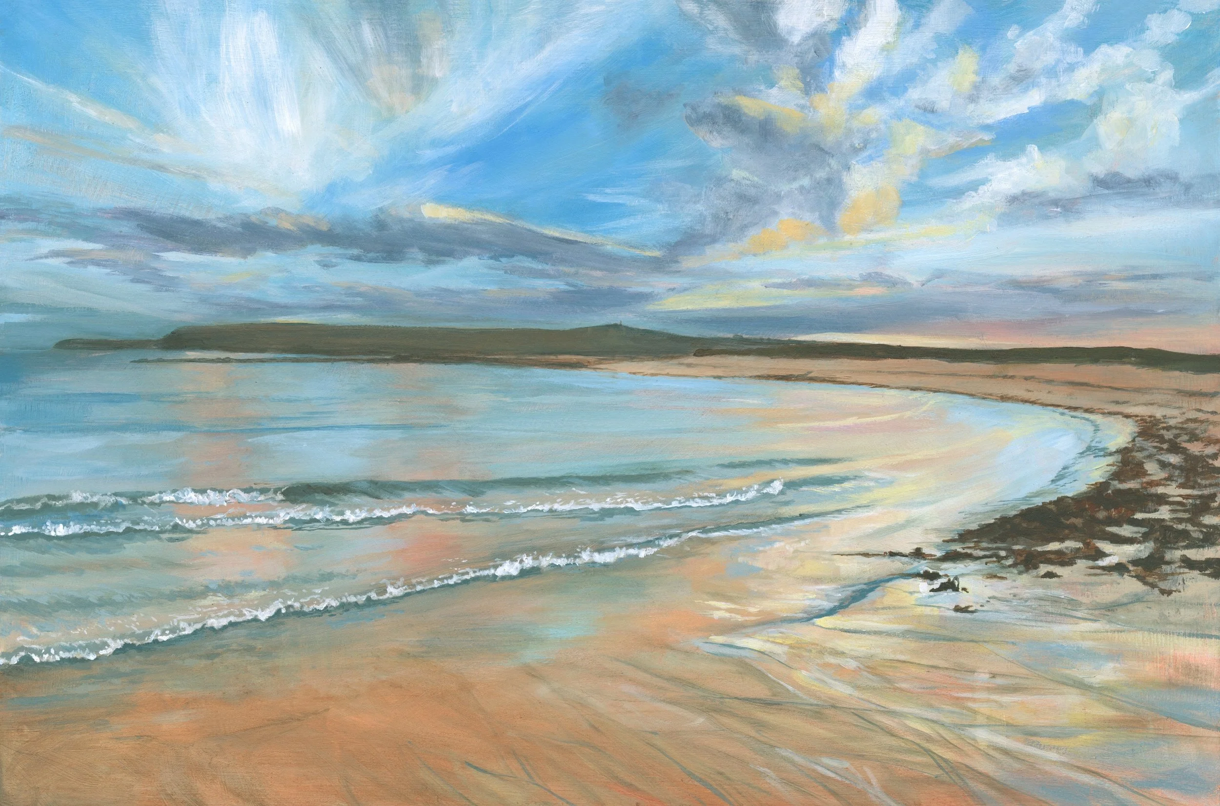 Ward Hill, Beyond the Bay
40 x 60 cm
Acrylic on Board