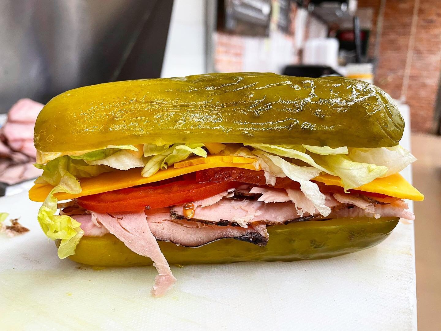 We&rsquo;d like to introduce you to the Ribwich&rsquo;s long lost cousin, the Picklewich! 
_
This is a unique carb free sandwich option with a sweet zing to it! 
_
If you&rsquo;re ever wanting to try one out ask our talented deli staff and they&rsquo