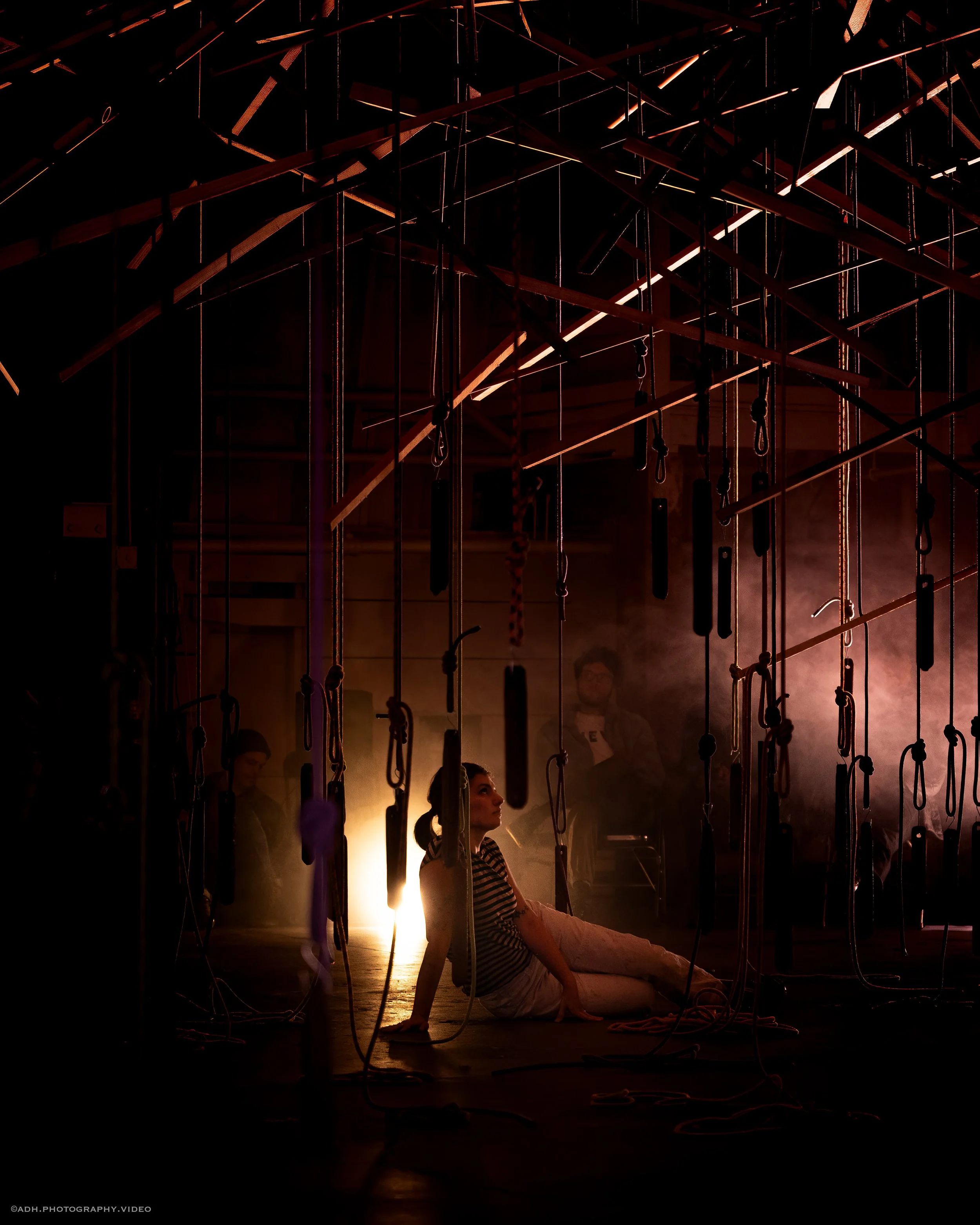 Emma Lutz-higgins dance performance at AuxArtBuild in Building 5 contemporary arts venue.