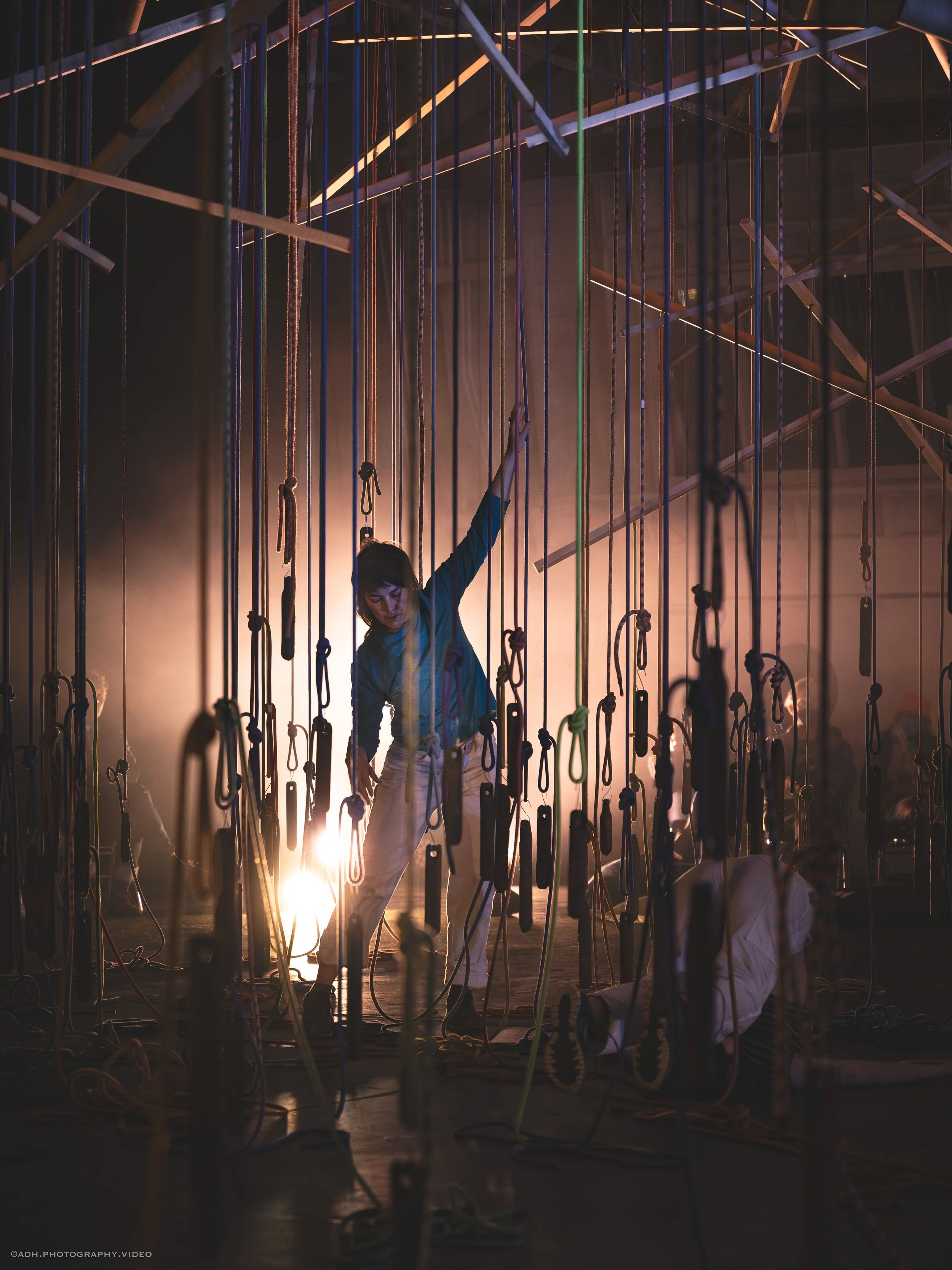 Tahni Holt dance performance at AuxArtBuild in Building 5 contemporary arts venue.