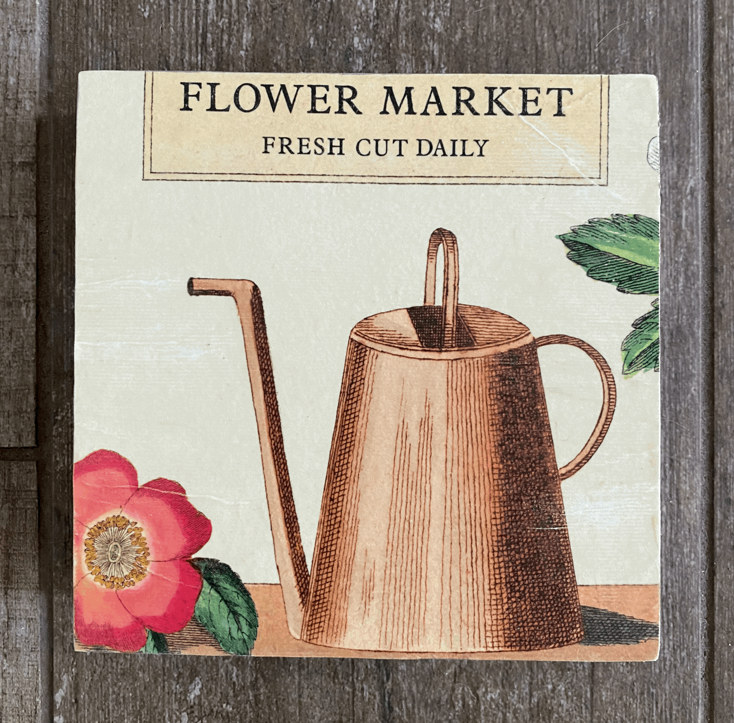 Flower Market 6"x6"