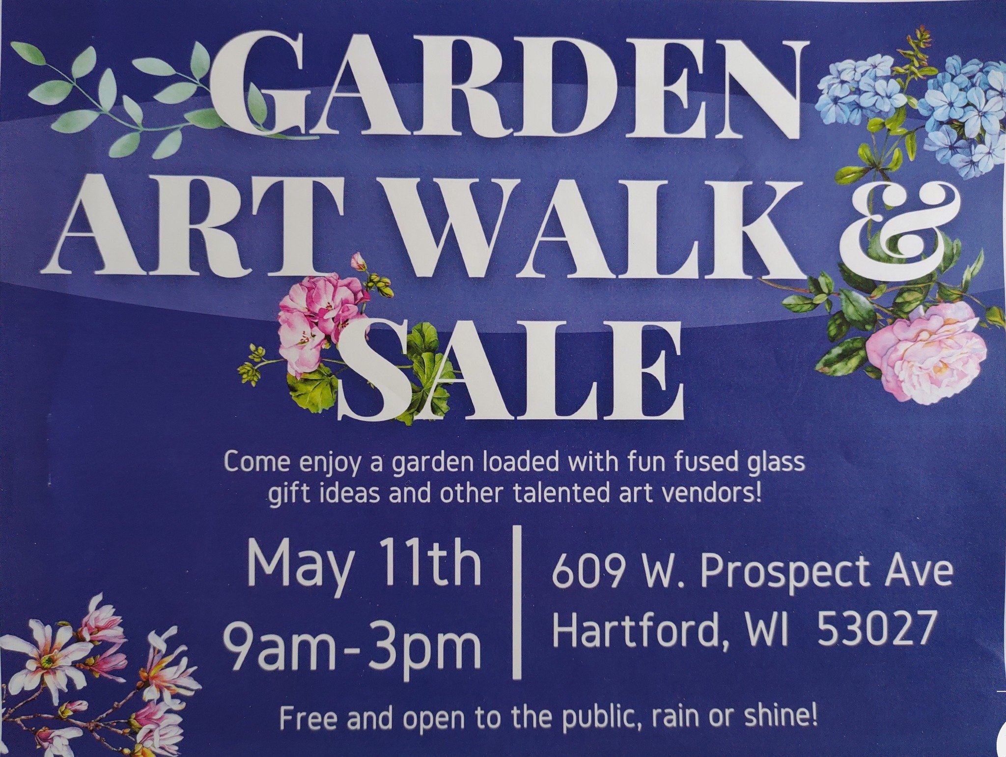 We are counting down the days for this event! Excited to be back in Hartford for the day and it is a rain or shine event! There will be a lot of beautiful things to look at and wonderful artisans to support! Come out and see us!

We will have our art