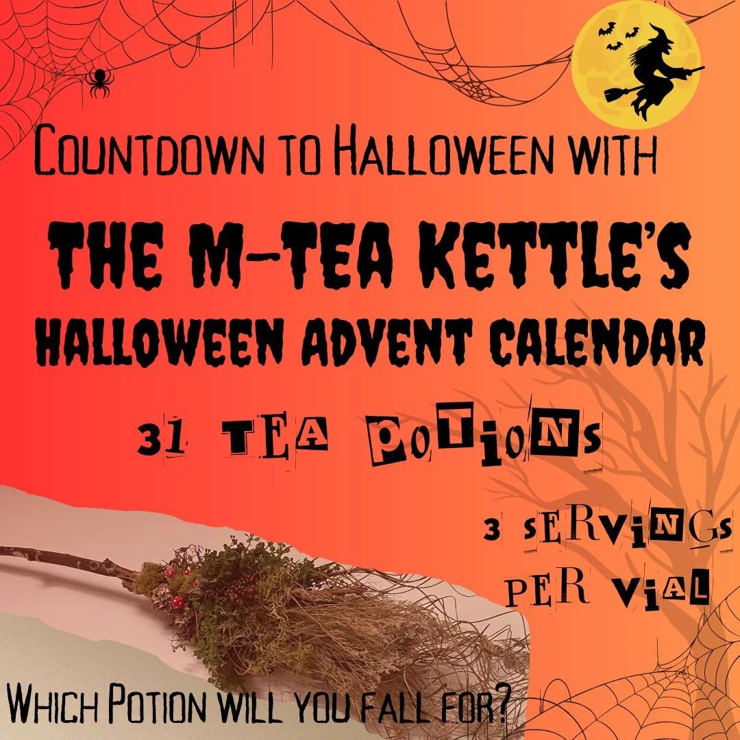 Alright!!! We’re jumping on the “Summerween” time of year!! Because not only is always tea time over here it’s always Spooky season here!!
We’re going to have preorders up for our Halloween Advent Calendar on Monday 7/