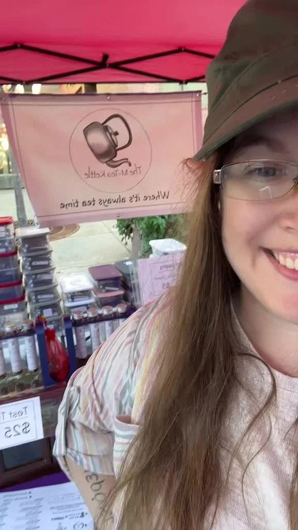 We’re all ready to go Downtown Fond du Lac Farmers Market!! Come on out and see us! #tea #teatime #smallbusinessowner #mteakettle #homebaking #newflavors #tearoom #teashop #sweettreats #smallbakery #bakedgoods #looseleaftea #teapackagingdesign