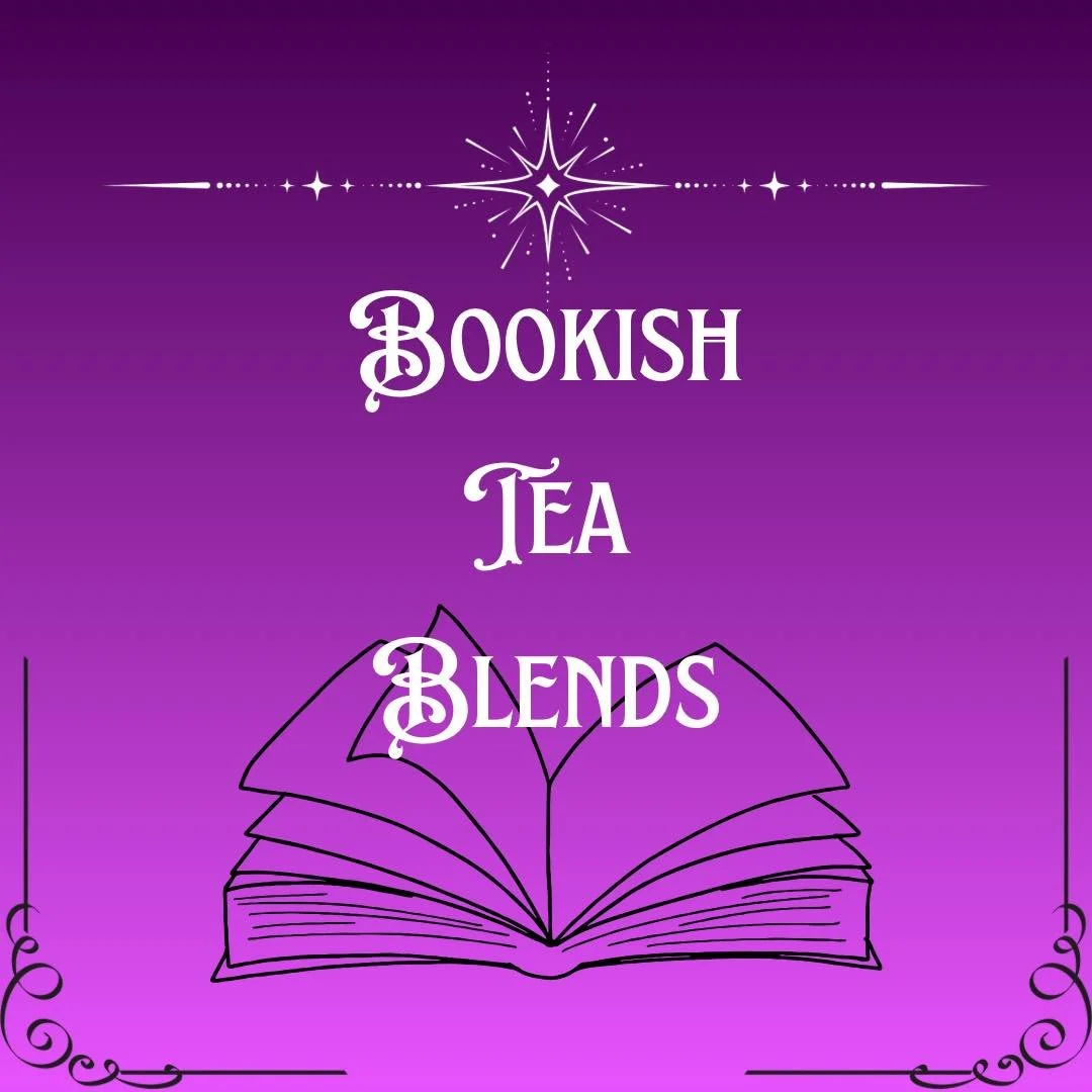 We&rsquo;ve got Bookish tea blends!!! Two more on the way but you can see these 4 at benevolentball this weekend!!! 

🐰Plot bunny- A herbal blend inspired by writers who always have new ideas in their heads, they tend to multiply like bunnies! 

🌺W