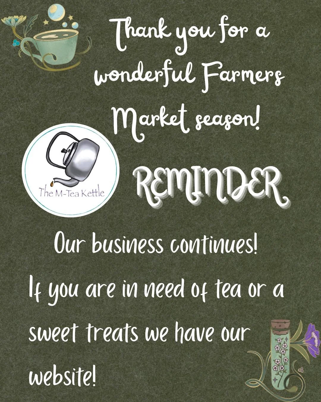 Yesterday was quite a day at Downtown Fond du Lac Farmers Market and all of you who visited us made it amazing! We love seeing all of you and miss you already! 
🚨A reminder for all of you, our business continues after the season! You can find us at