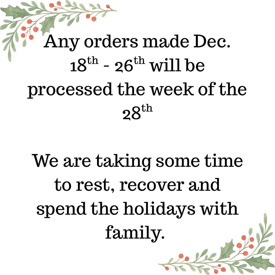 We&rsquo;ve been busy bees the last few weeks and have decided we need a bit of a little vacation! 

So any orders made December 18th to the 26th will be processed the week of the 28th. Thank you for your patience and understanding! 

#tea #teatime #