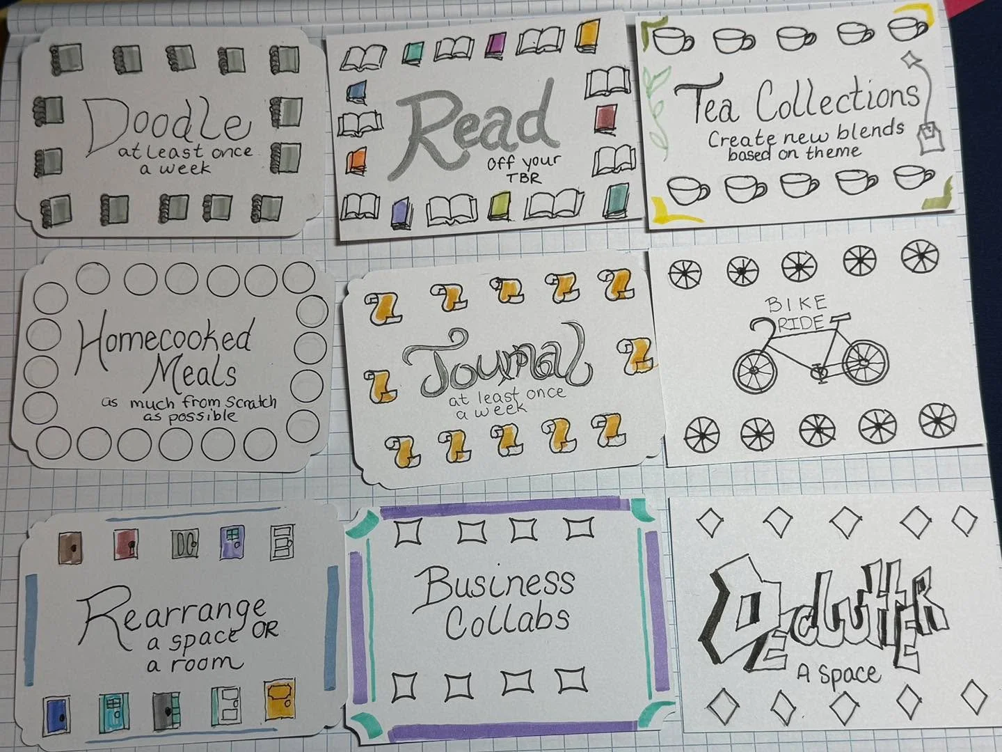 We&rsquo;ve decided to make goals for ourselves this year in the form of punch cards! Once one card is filled there is a reward and a new card begins! 

We&rsquo;re looking to do more collaborations this year and cannot wait for the new collections w