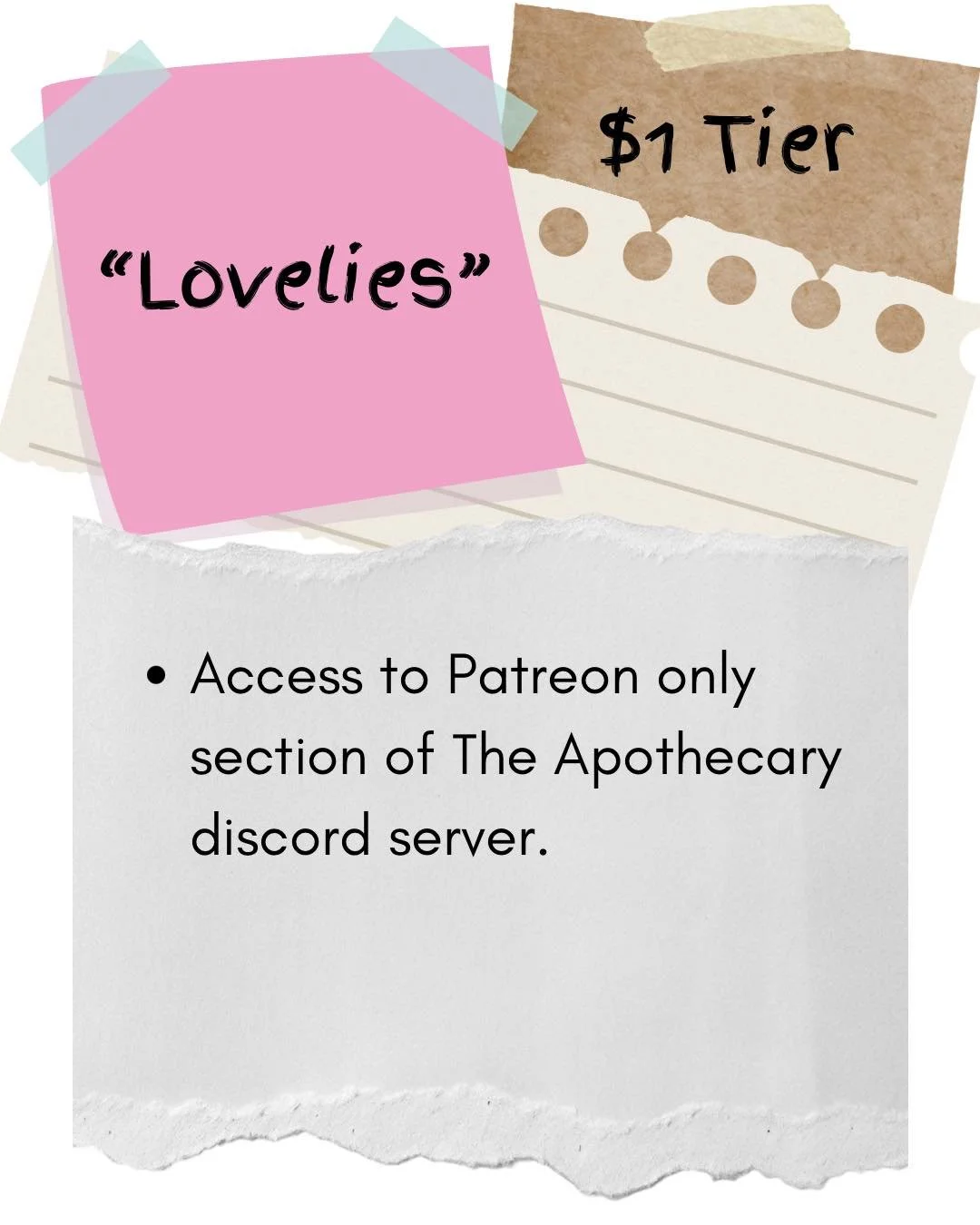 📣 Patreon Update!!

Going LIVE March 1st!! We&rsquo;ve added a tier AND we&rsquo;ve added an extra reward onto tier 4! Also we&rsquo;ve decided on prices per tier which are listed on the corresponding page! 

So now we have &ldquo;Lovelies&rdquo; be
