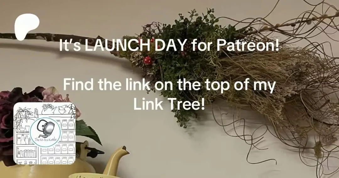 EXCITED!!! We&rsquo;ve launched our Patreon!!! 

We have so much to share! So if you like art, herbs, tea and TTRPGs this would be a great place for you to join me! 

#mteakettle #PatreonCreator #patreonlaunch #looseleaftea #looseleafteashop #teareci