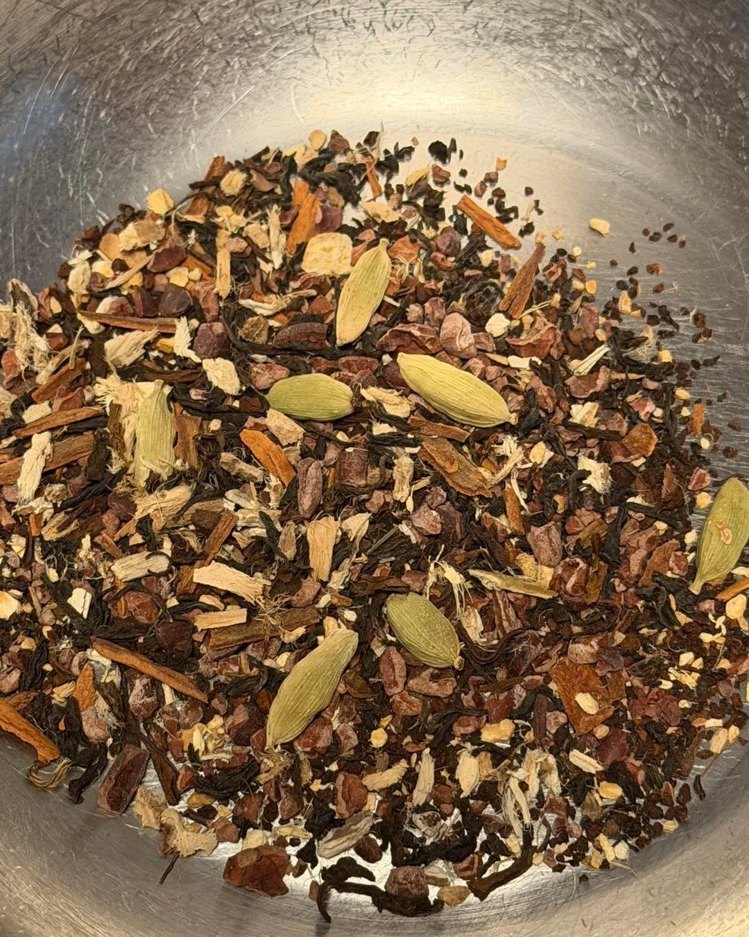 We&rsquo;ve got a new collection coming soon! 

This is a chocolate chai with pops of ginger, cinnamon and cardamom! It is such a luxurious flavor, I&rsquo;ve been drinking it none stop since its testing phase!

If you&rsquo;re curious about the proc