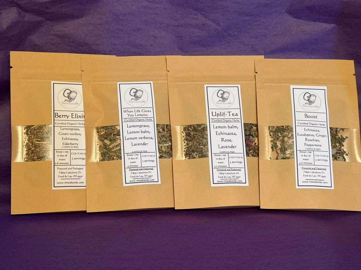 ⁉️Did you know we have a sampler of our most popular  herbal blends?? We call it the &ldquo;Sanity&rdquo; sampler! 

🫖Each one of these little craft bags is 3 servings which is a good amount for you to enjoy! You can see which ones you like and then