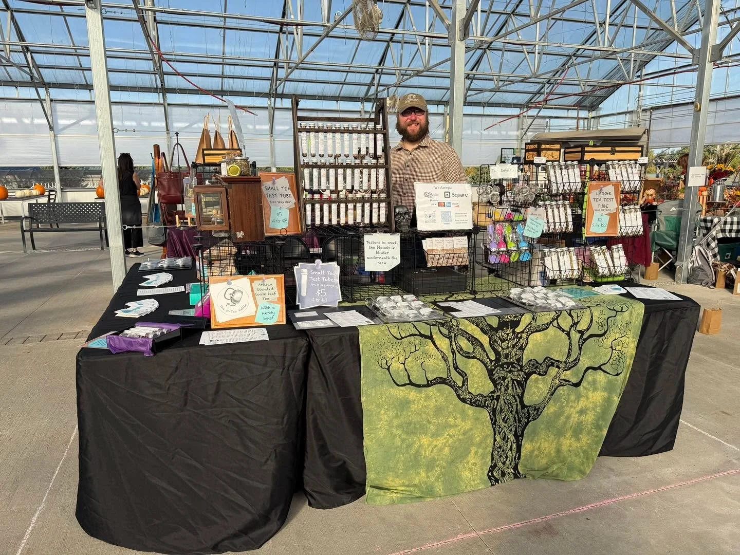 We&rsquo;re all set up at Stuart's Landscaping &amp; Garden Center in Green Lake!! Event starts and 10am and goes till 2pm! 

Wondering who that guy is behind the booth?? That is the wonderful emotional support husband who is dutifully at EVERY event