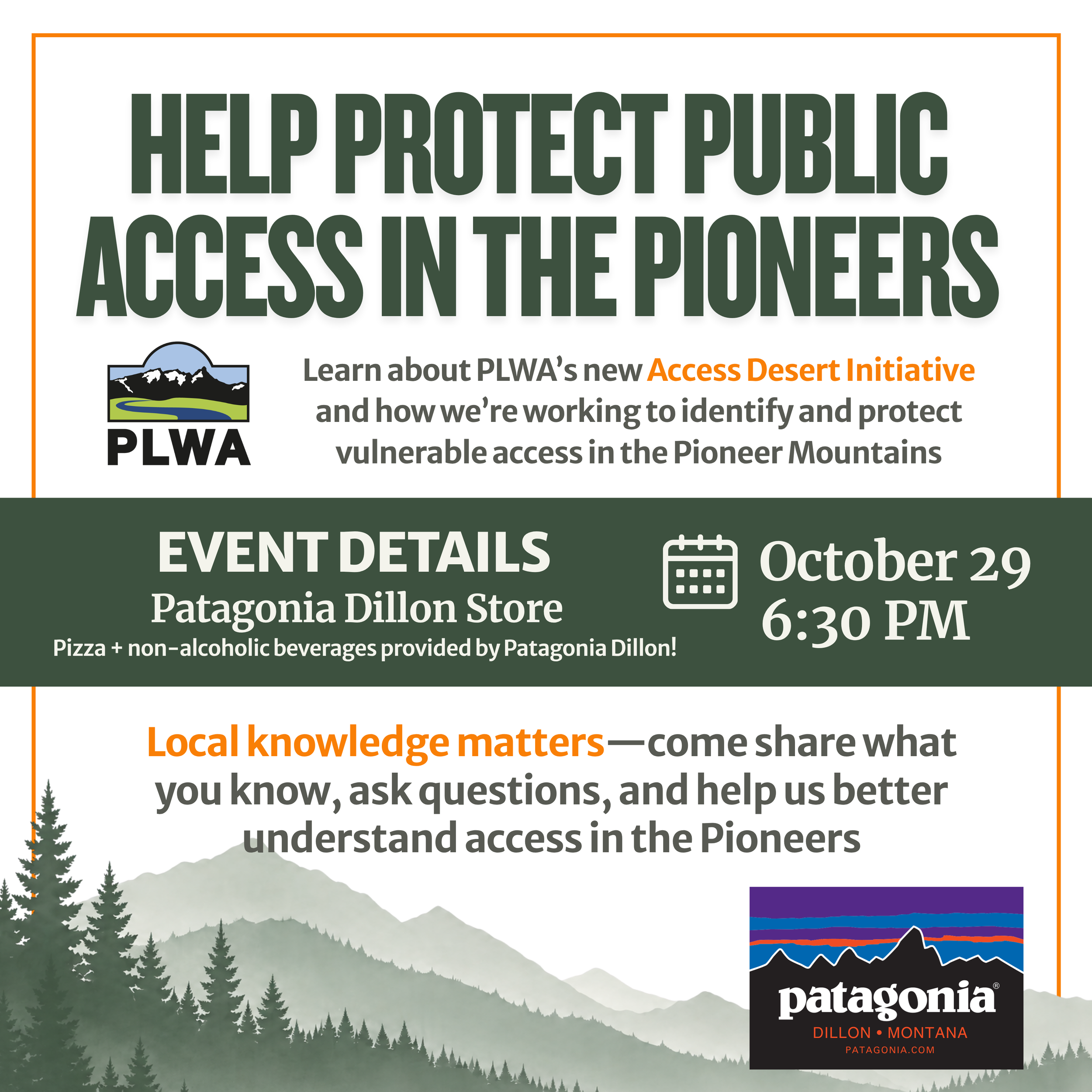 Join us in Dillon this Thursday! 