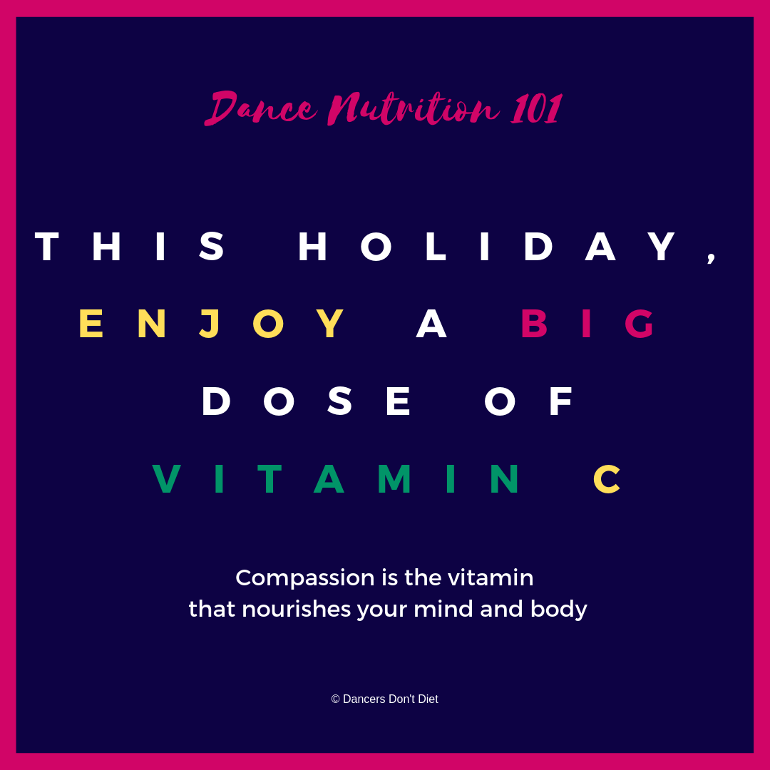 Dance Nutrition 101 - This holiday, enjoy a big dose of Vitamin C