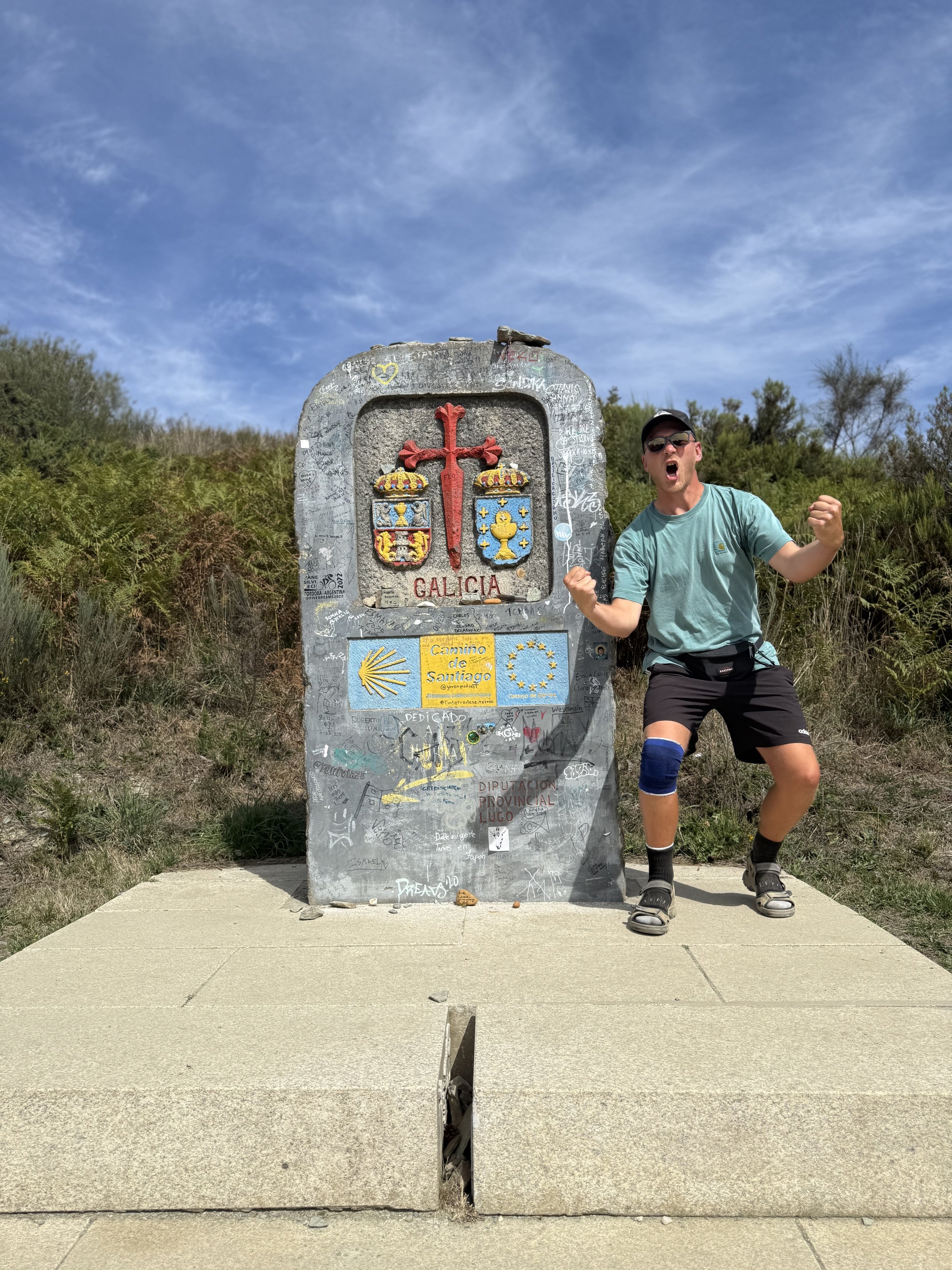 Galicia monument Camino de Santiago