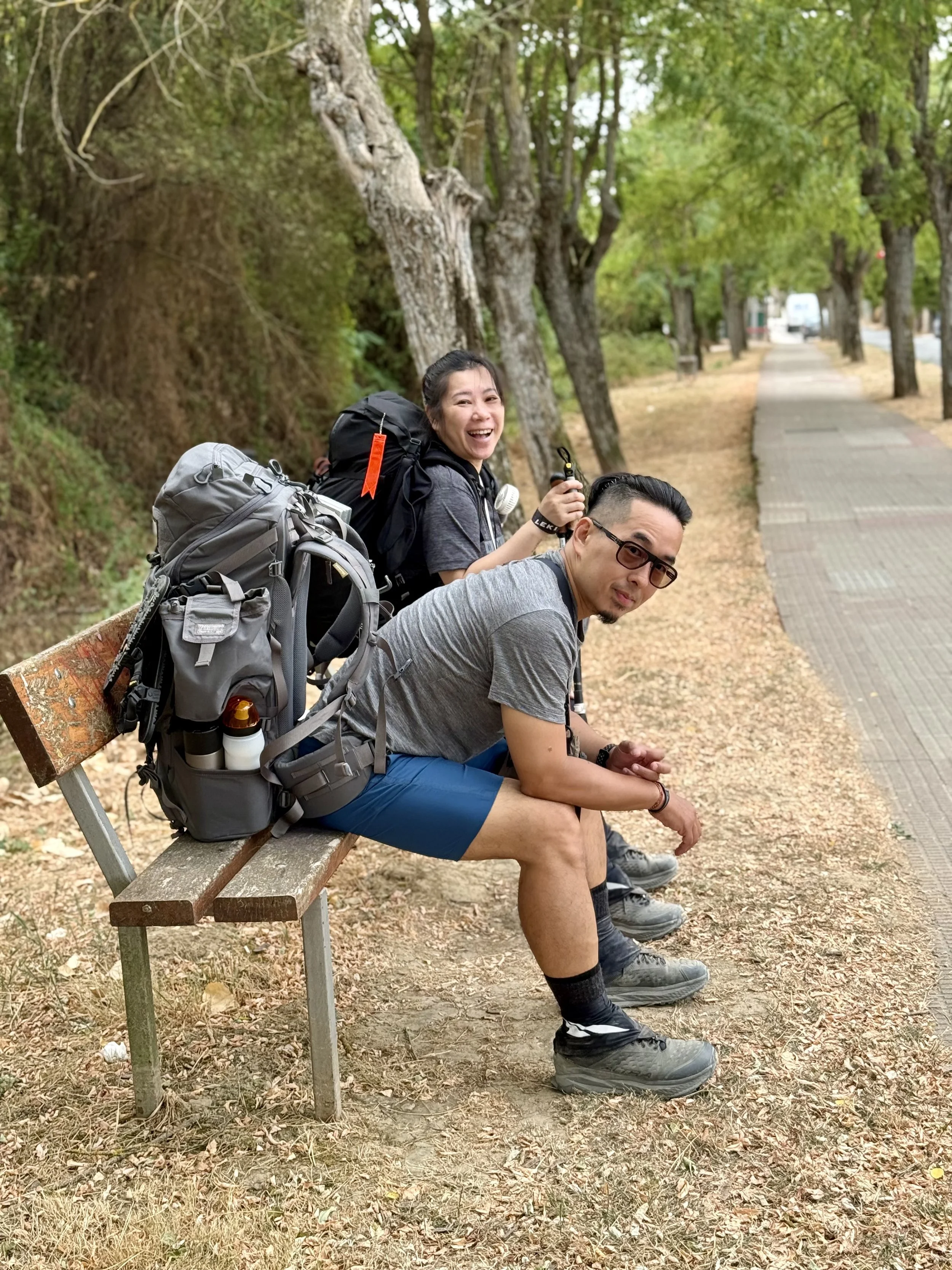 Break bench Camino de Santiago