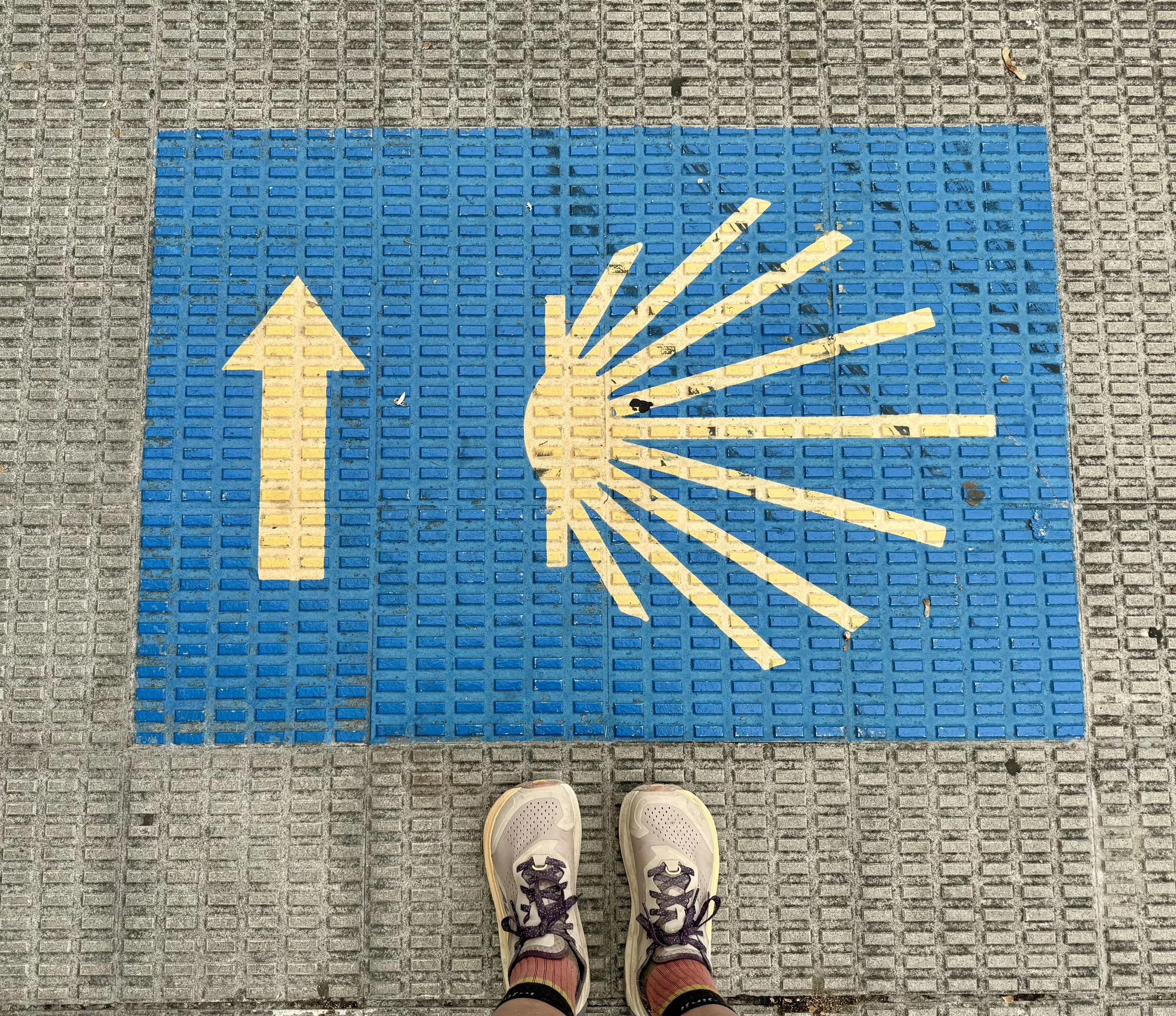 Camino de Santiago path sign