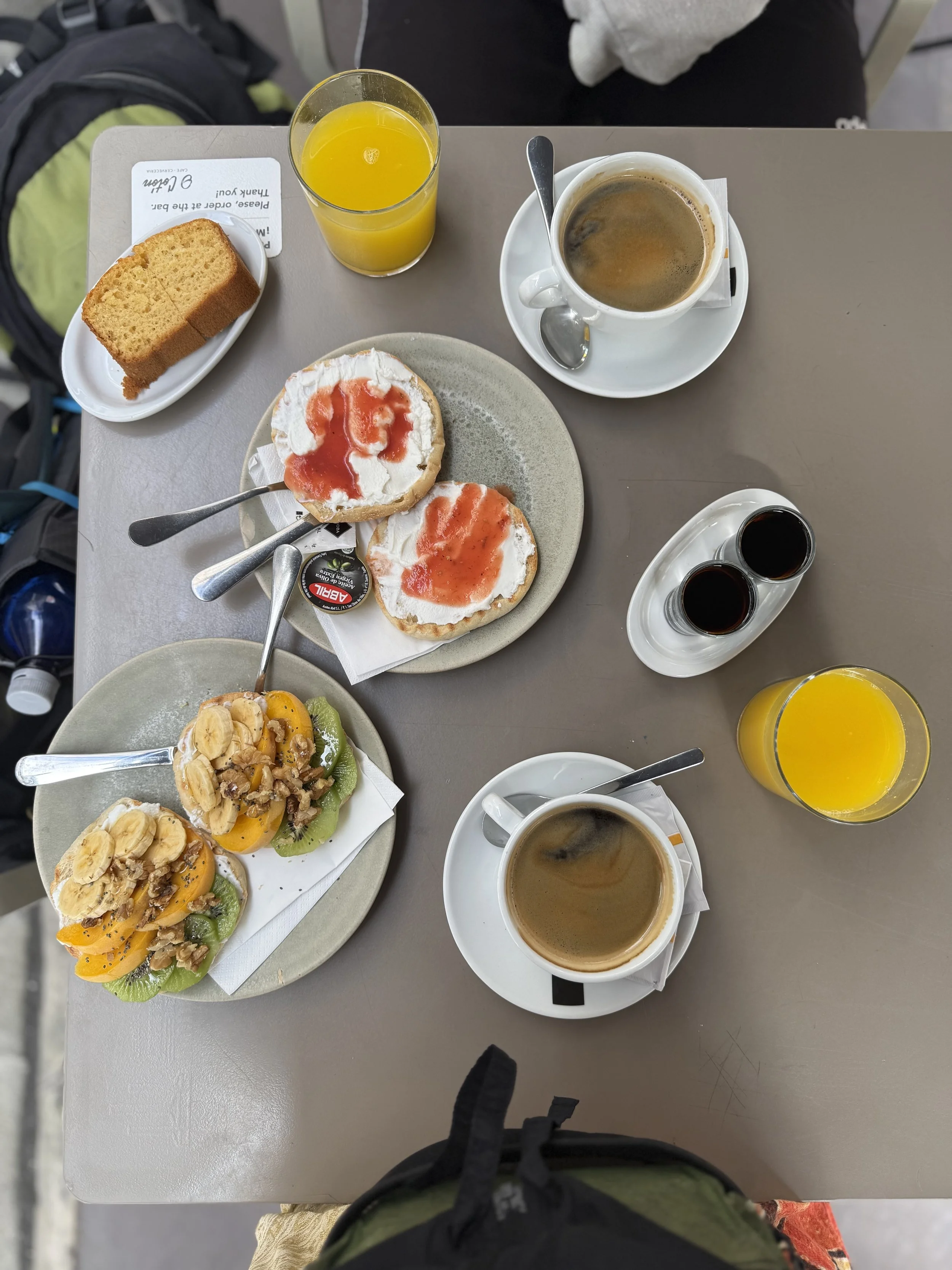 Spanish cafe food and cafe