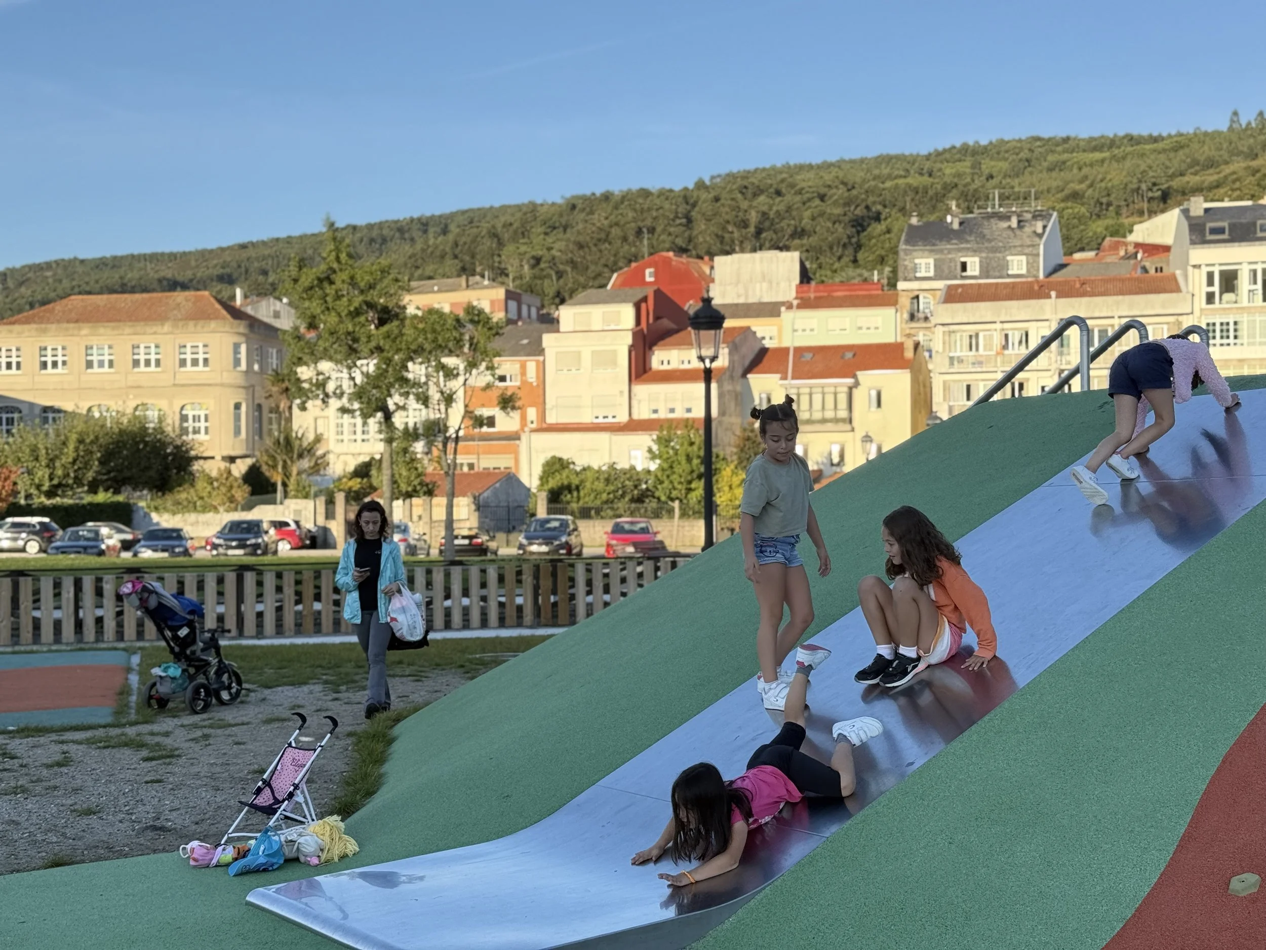 Kids playing in Spain