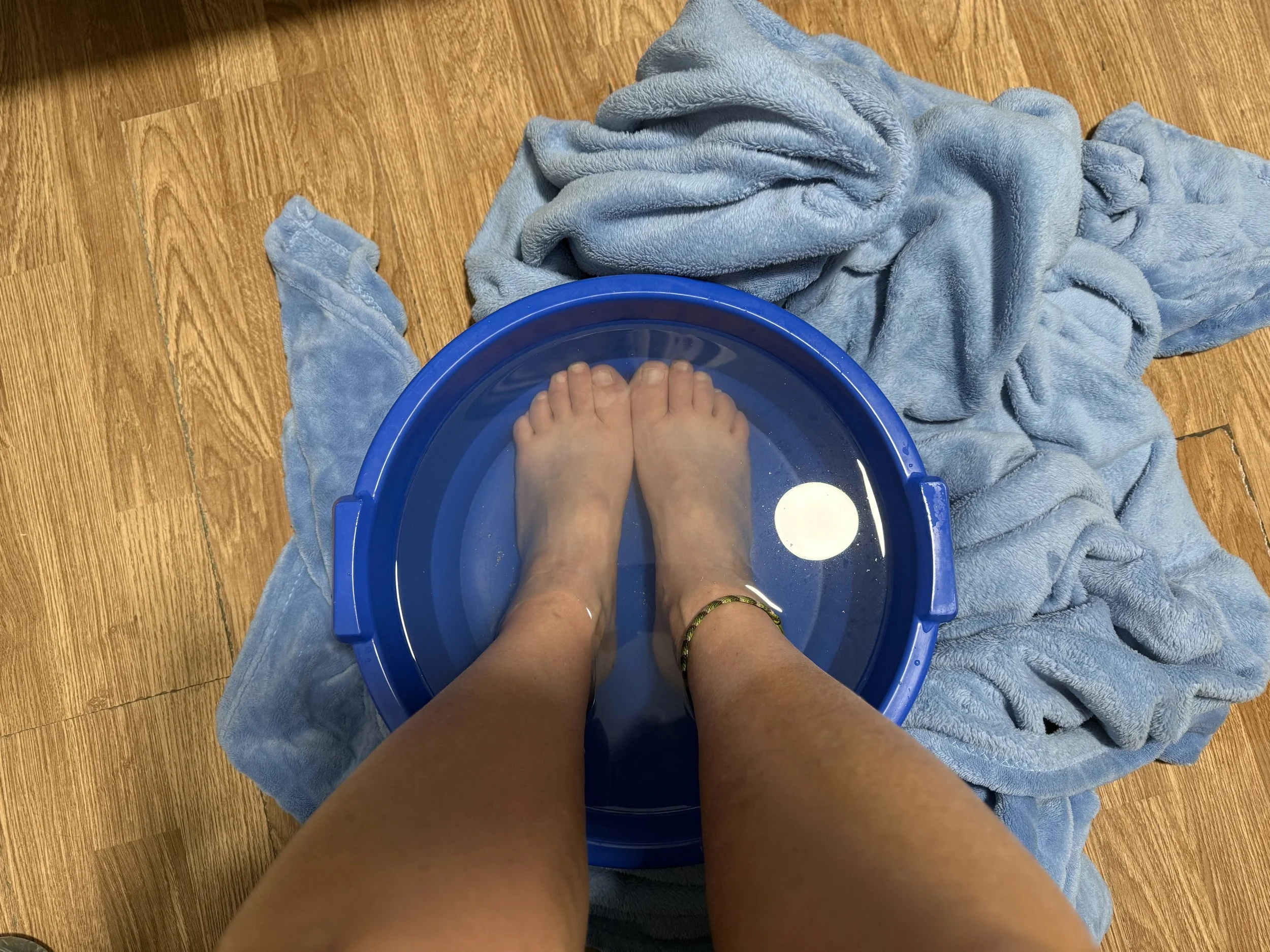 post trek foot soak