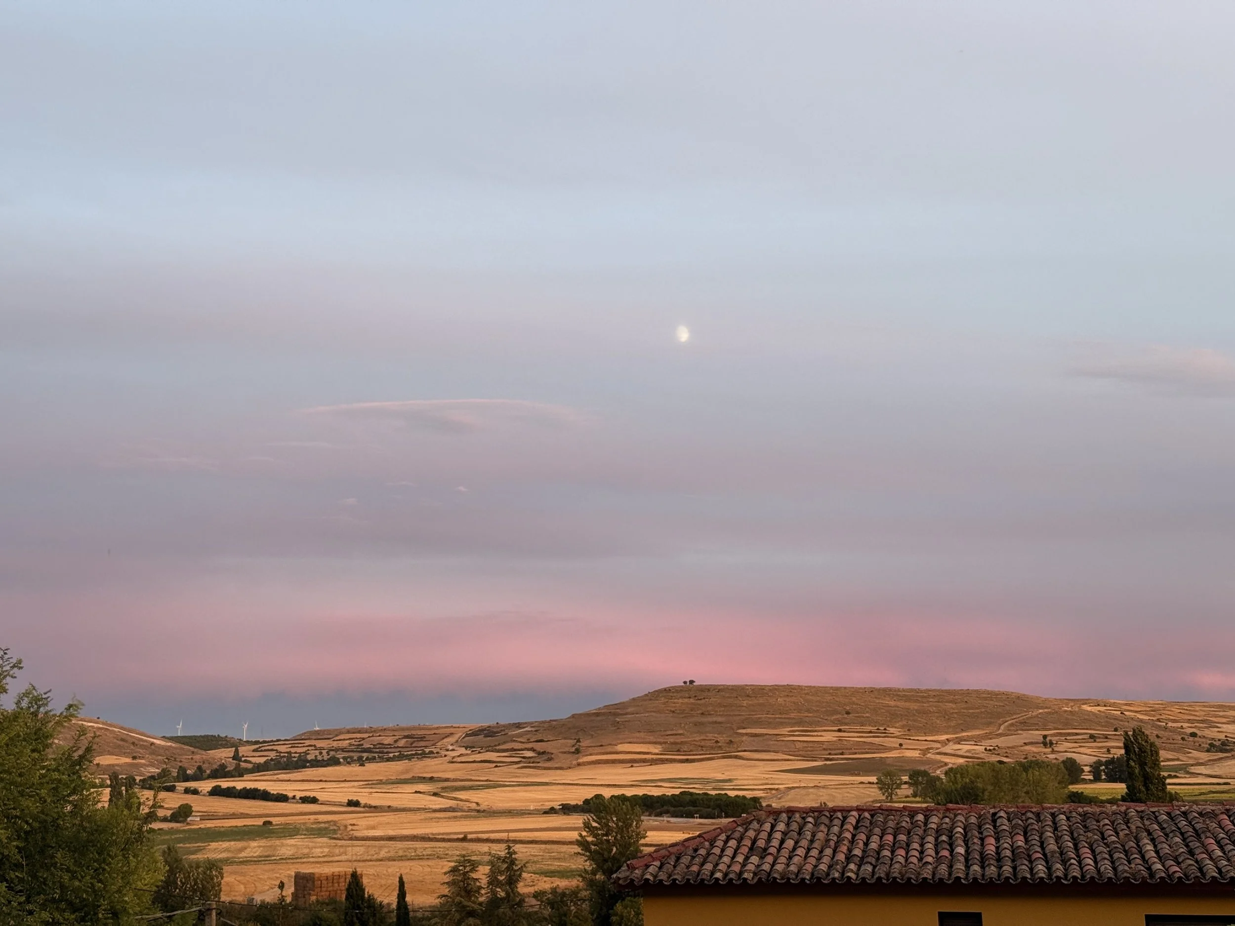 Sunset in the Spanish countryside