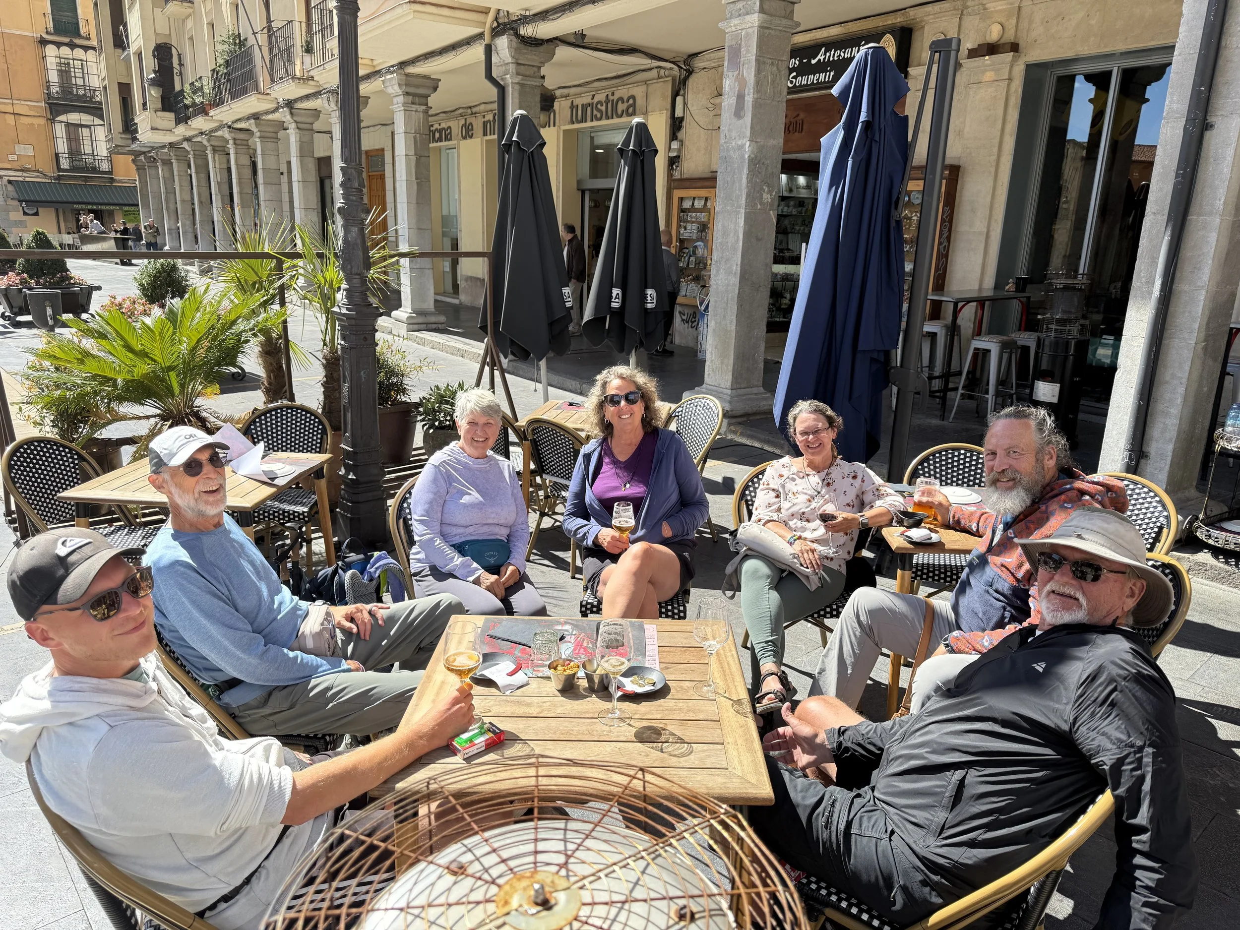 Friends at a spanish cafe