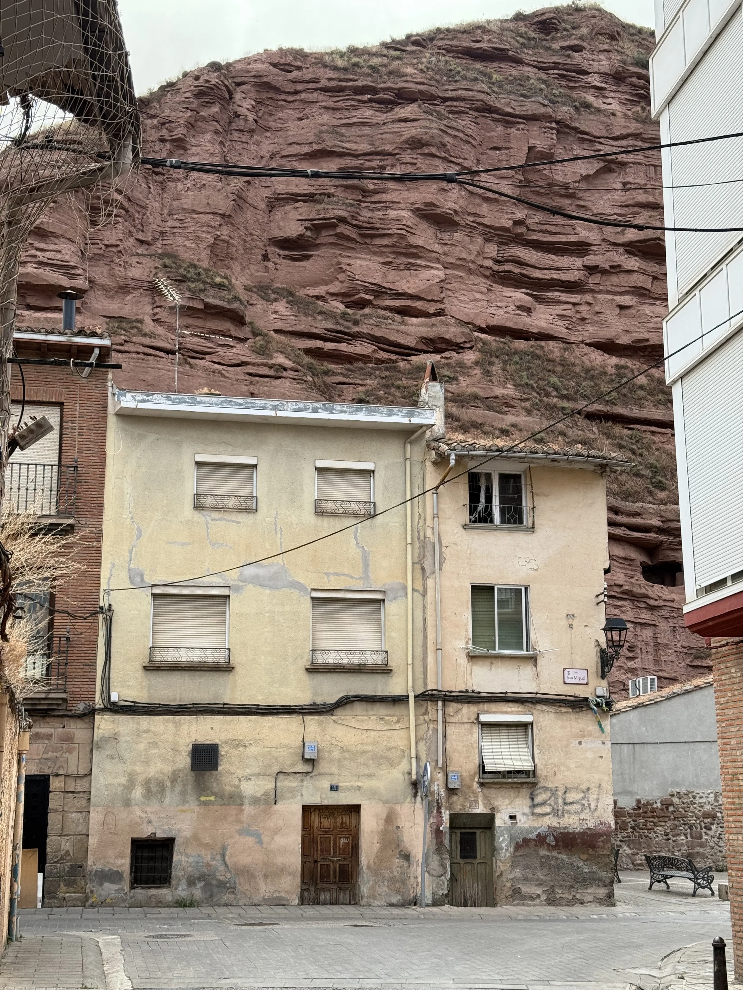 Spanish home built into a hillside