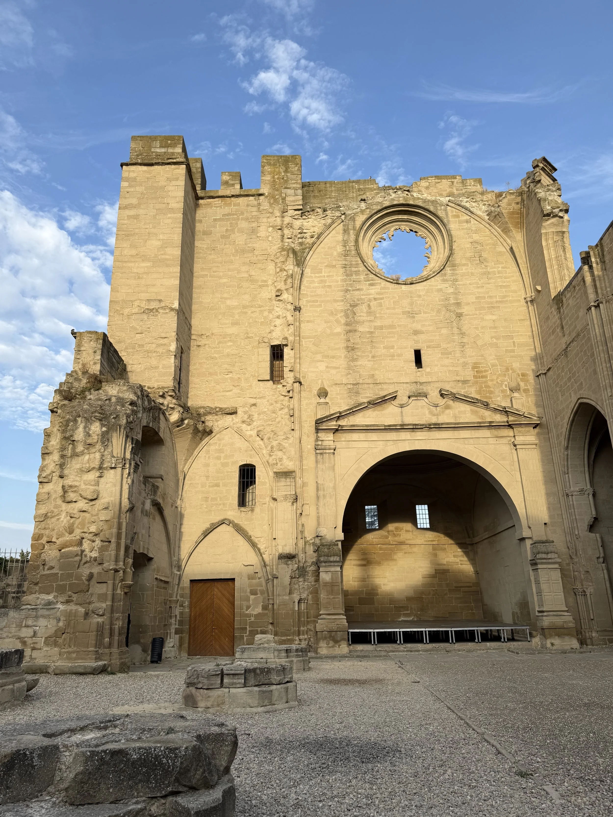 old deteriorating cathedral in Spain