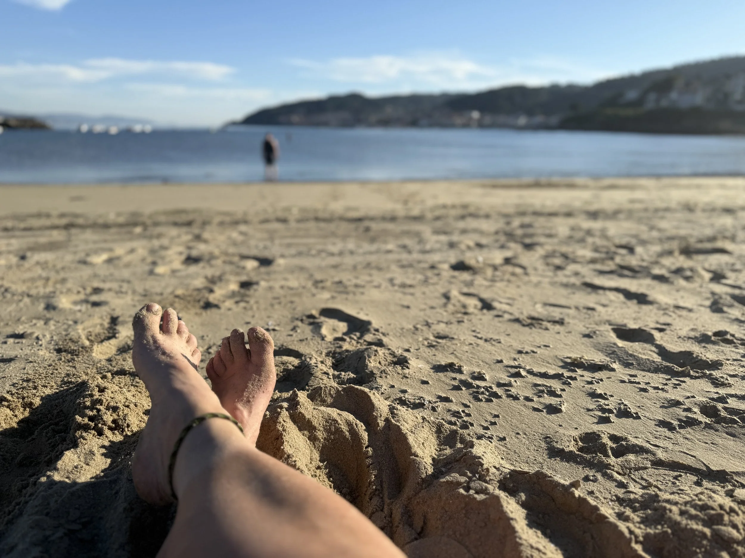 Feet in the sand