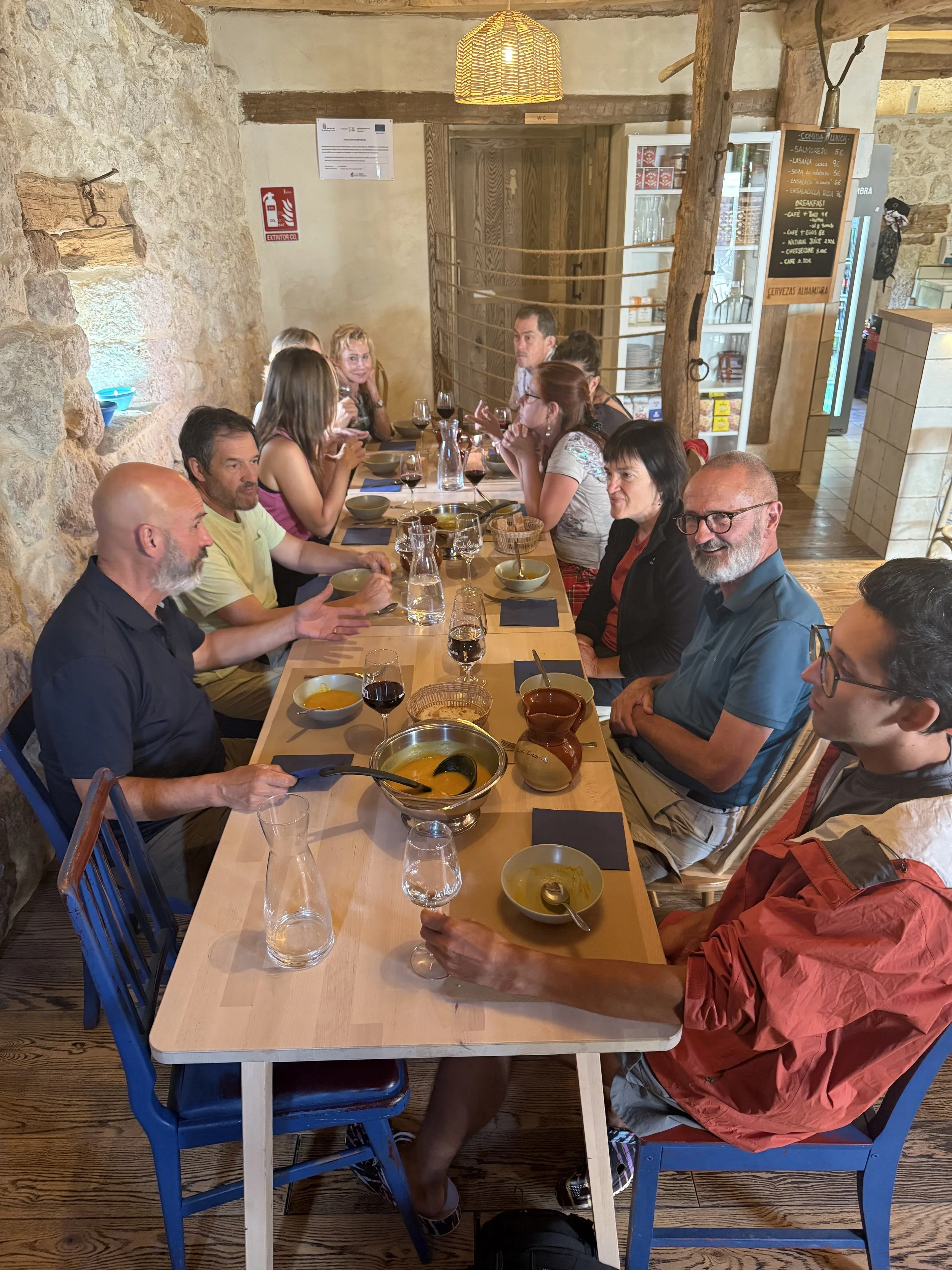 Meal with friends in Spain