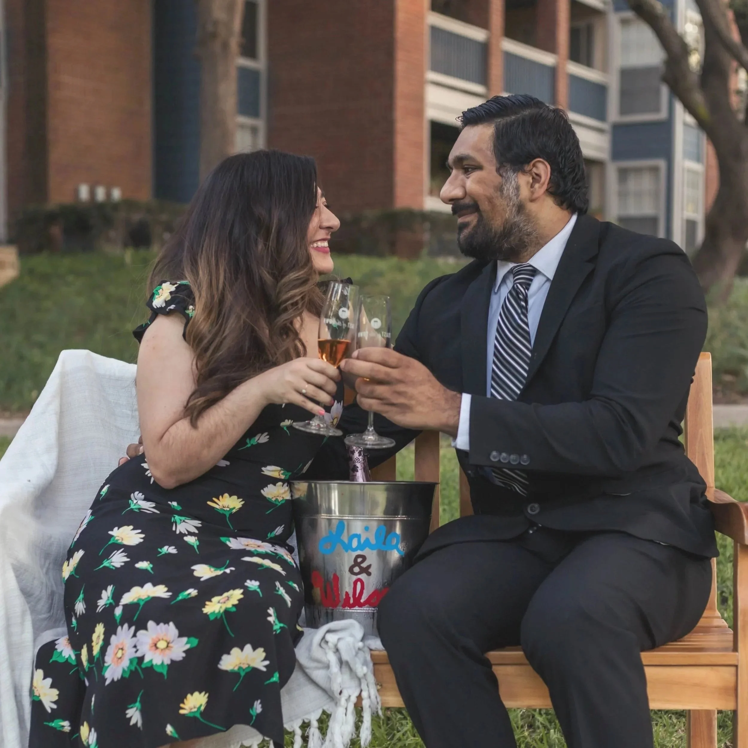 Founder of Wanderlust Picnics at her own outdoor picnic