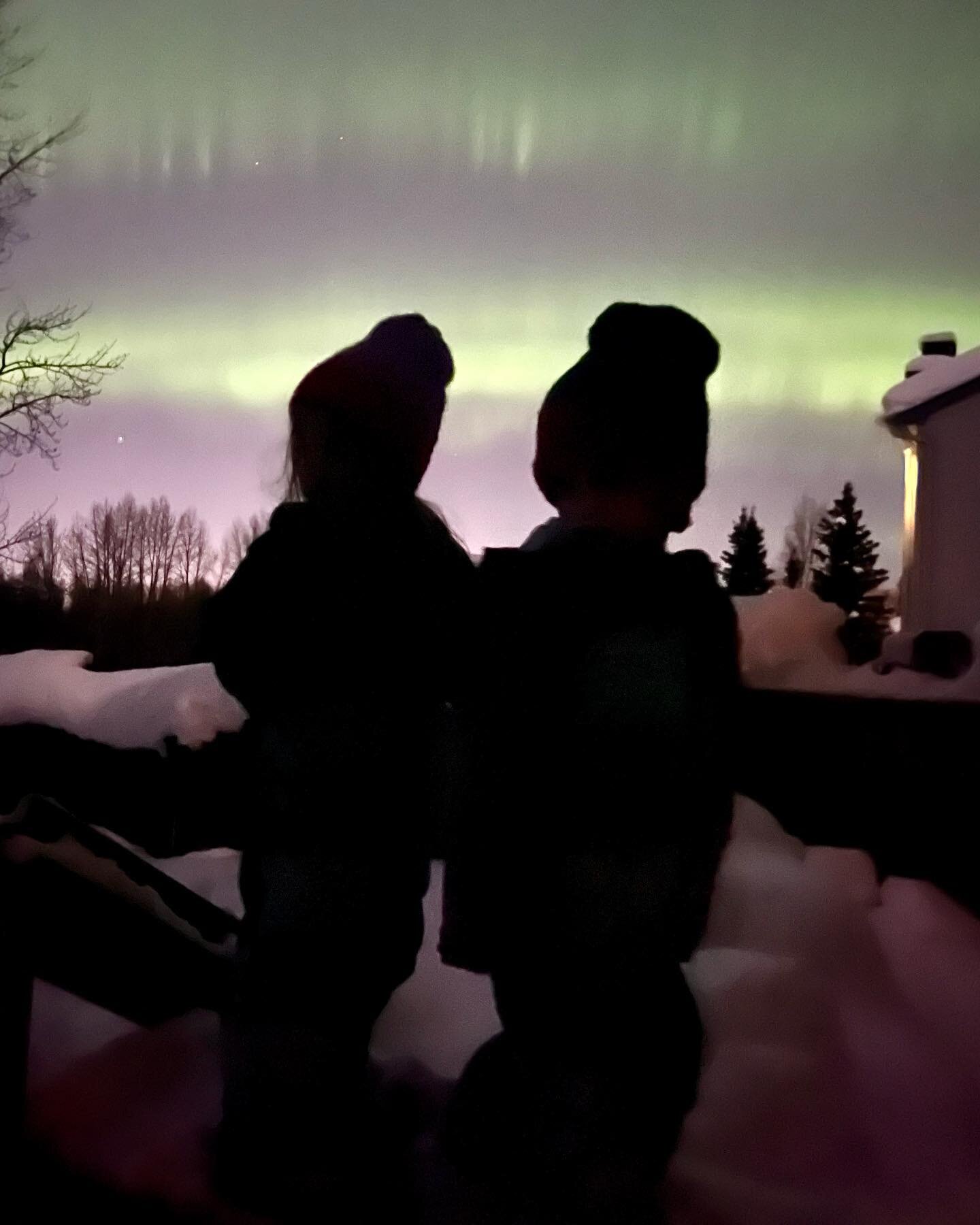why not? 

the aurora is one thing that if you&rsquo;ve seen it once, you can see it over and over again with the same ear to ear grin. 

this is just a nice family-oriented exploitative post, cuz it&rsquo;s worth it! It was their first time last nig