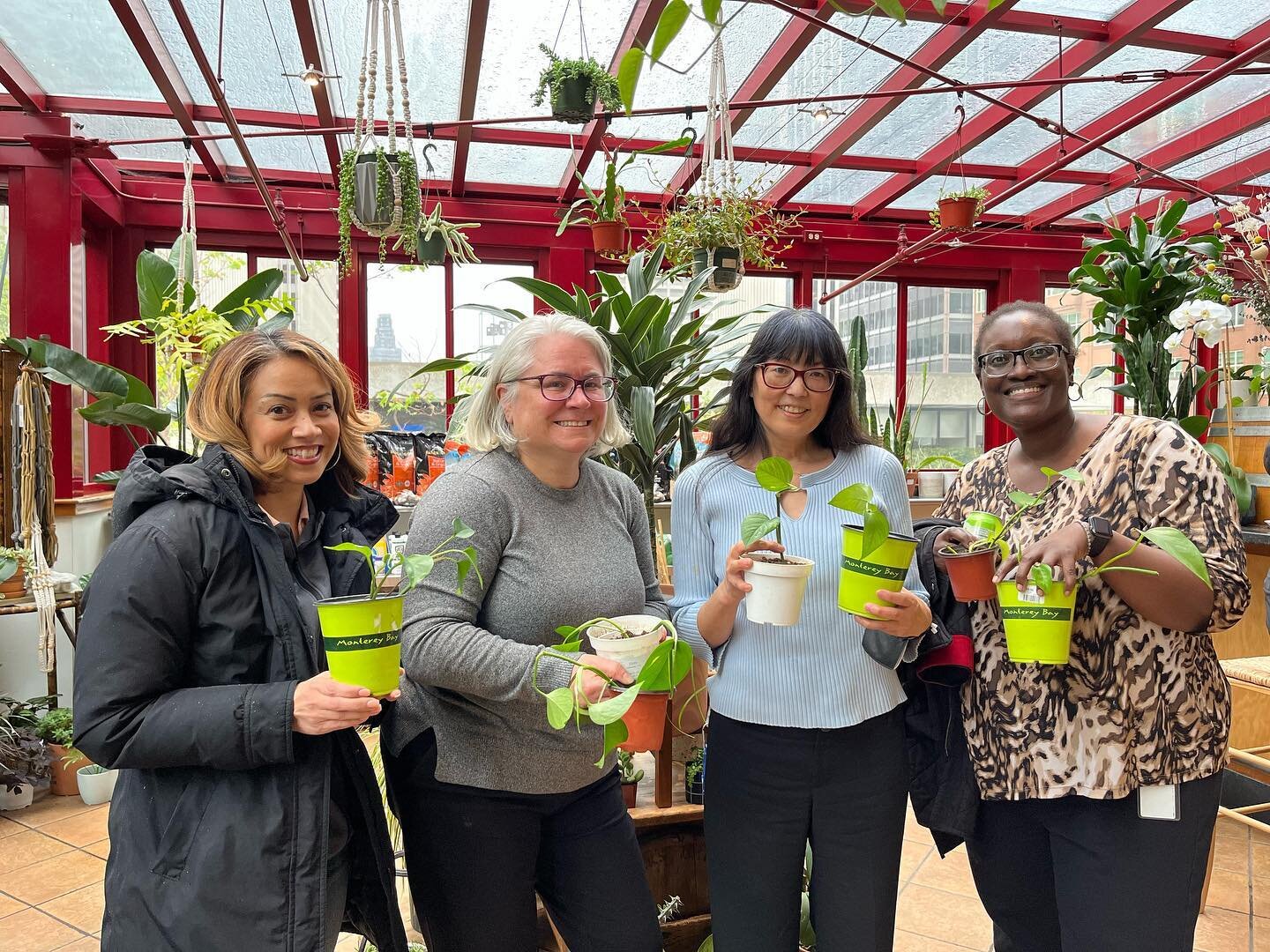 For staff appreciation week, Isabelle organized a green Team Building experience for folks from Matthews Asia. Green Your Space, an original workshop created by PCSF Founder Alen, teaches the basics of plant care and maintenance as well as types of i