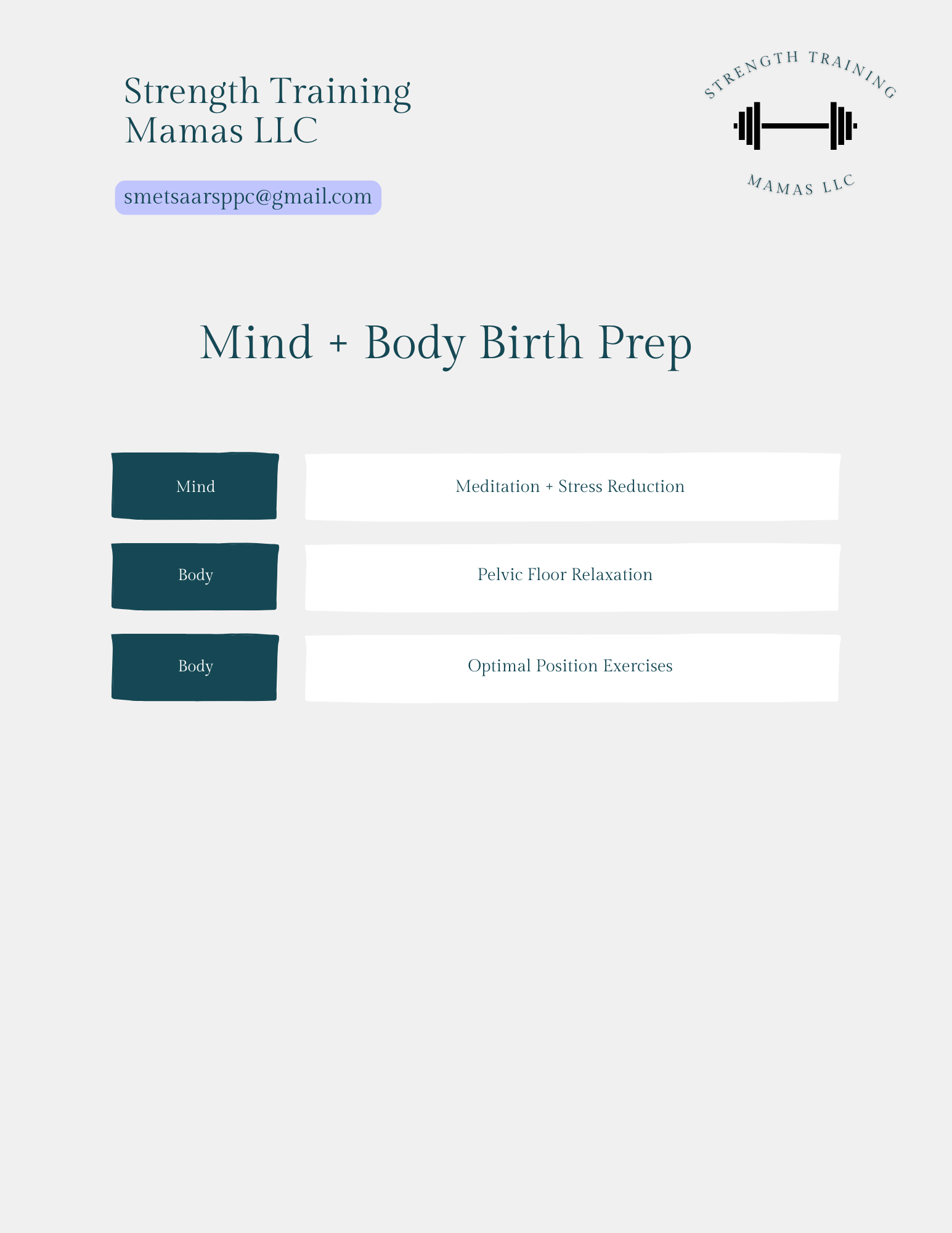 Mind + Body Birth Prep