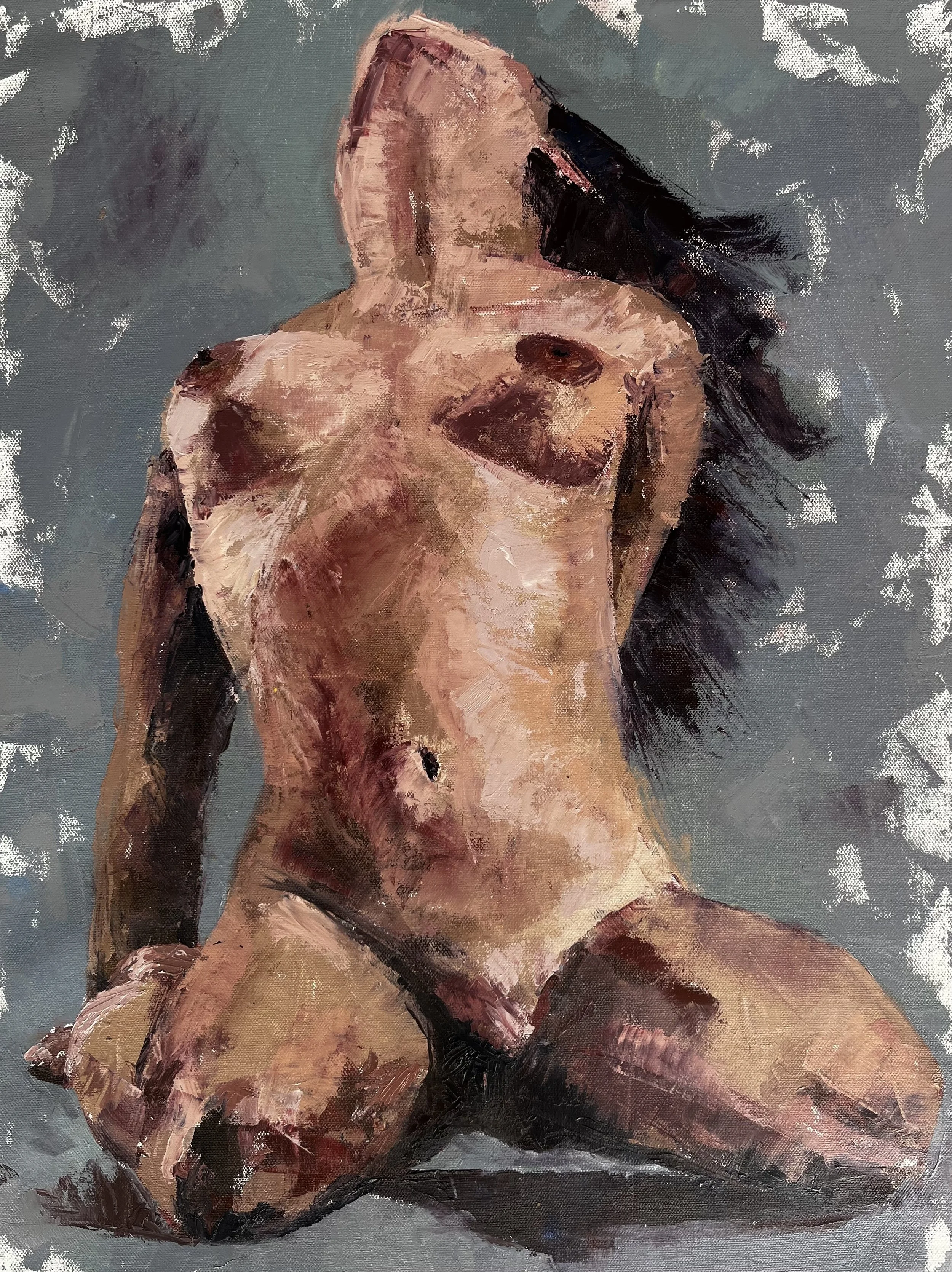 Unfurled, oil on canvas, 18x24", 2023. Prints available (click on image)