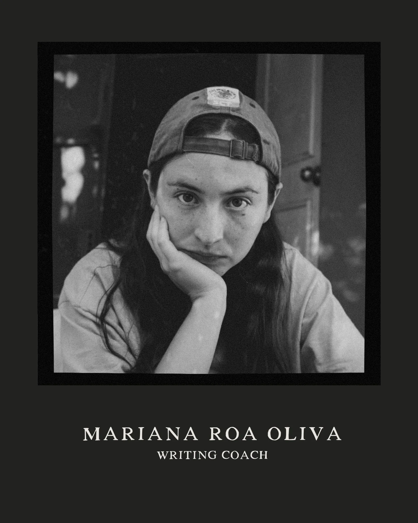 Meet Mariana Roa Oliva, one of our incredible writing coaches.

When you work with Mariana, you can expect:
🎵 In-session exercises set to music (yes, they're also a DJ)
🌱 A non-judgmental space where you can be yourself
🐾 An abundance of animal fa