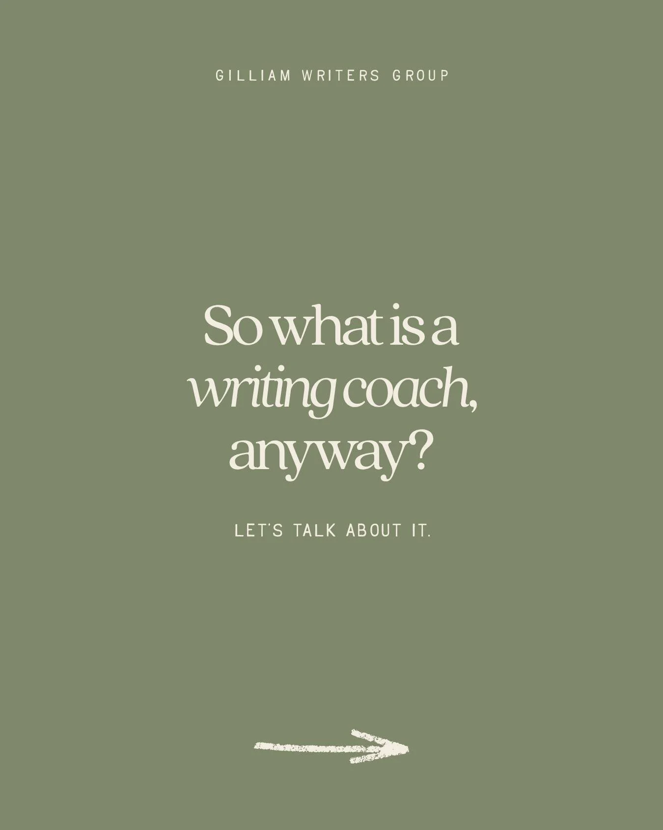 Curious about writing coaching? You've got questions, we've got answers! 

Schedule your free 15-minute consultation call and get paired with a writing coach today! Link in our bio.