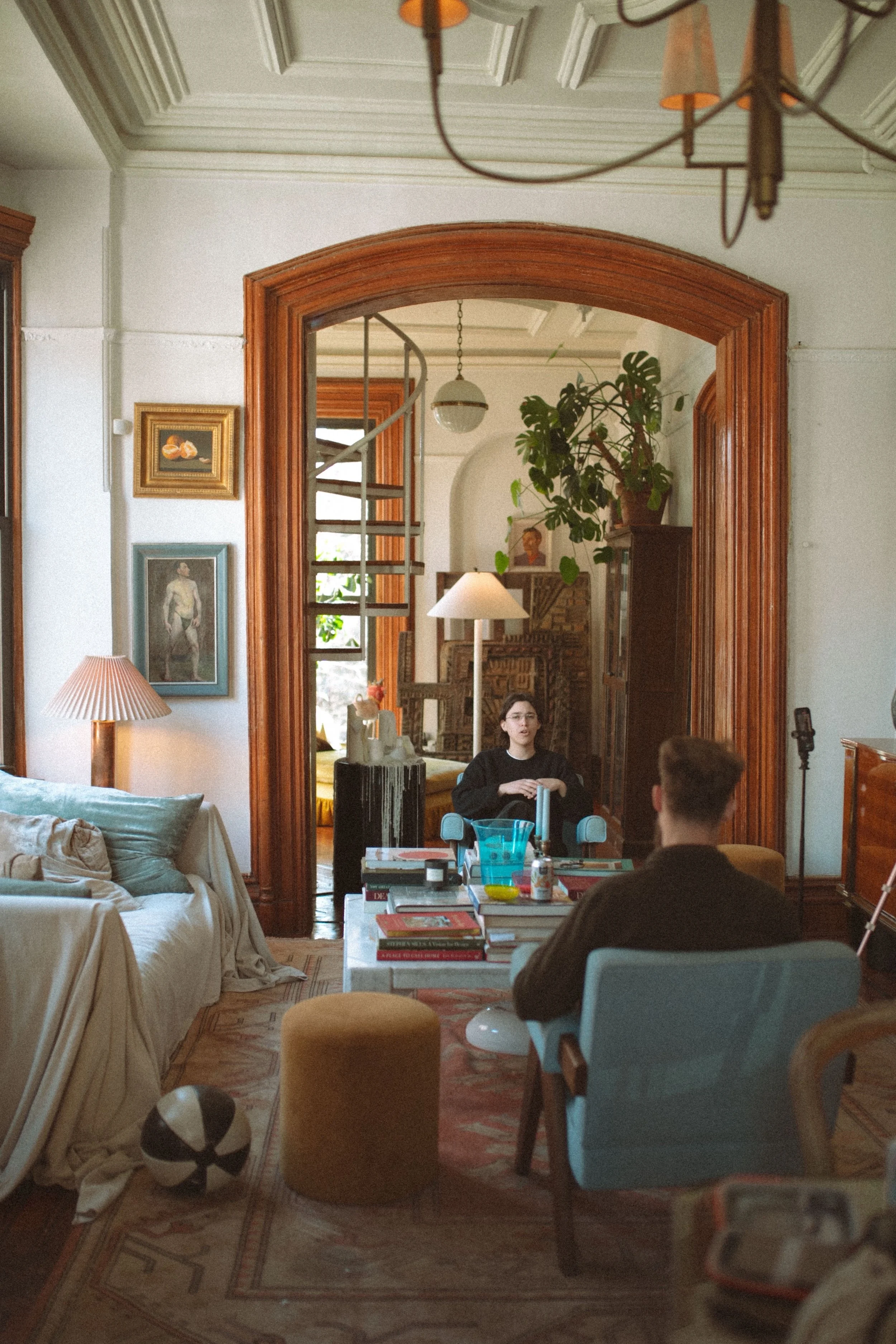 A GWG faculty interview filmed in a sunlit, art-filled Brooklyn apartment.