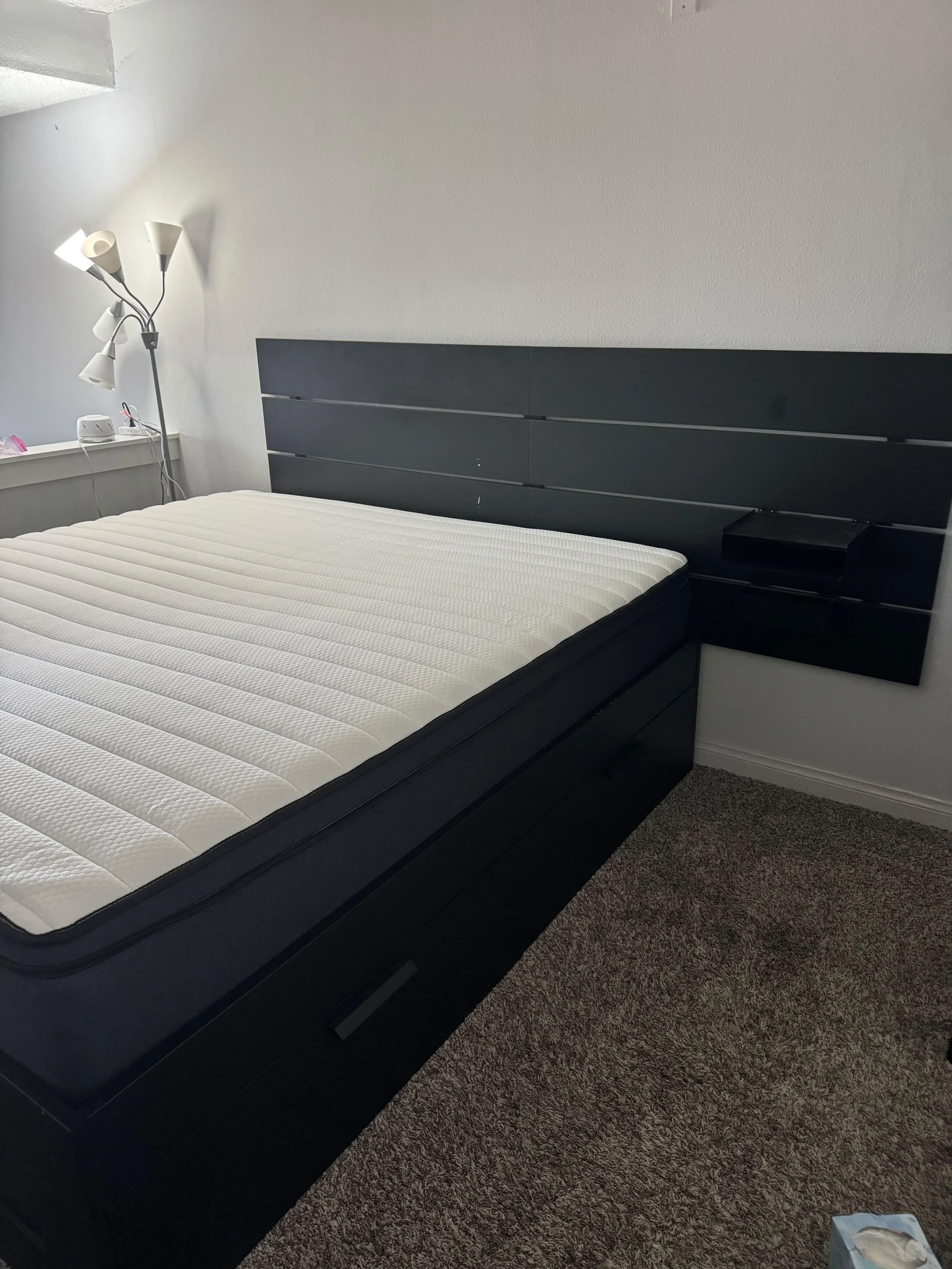 IKEA Bed + mattress + headboard