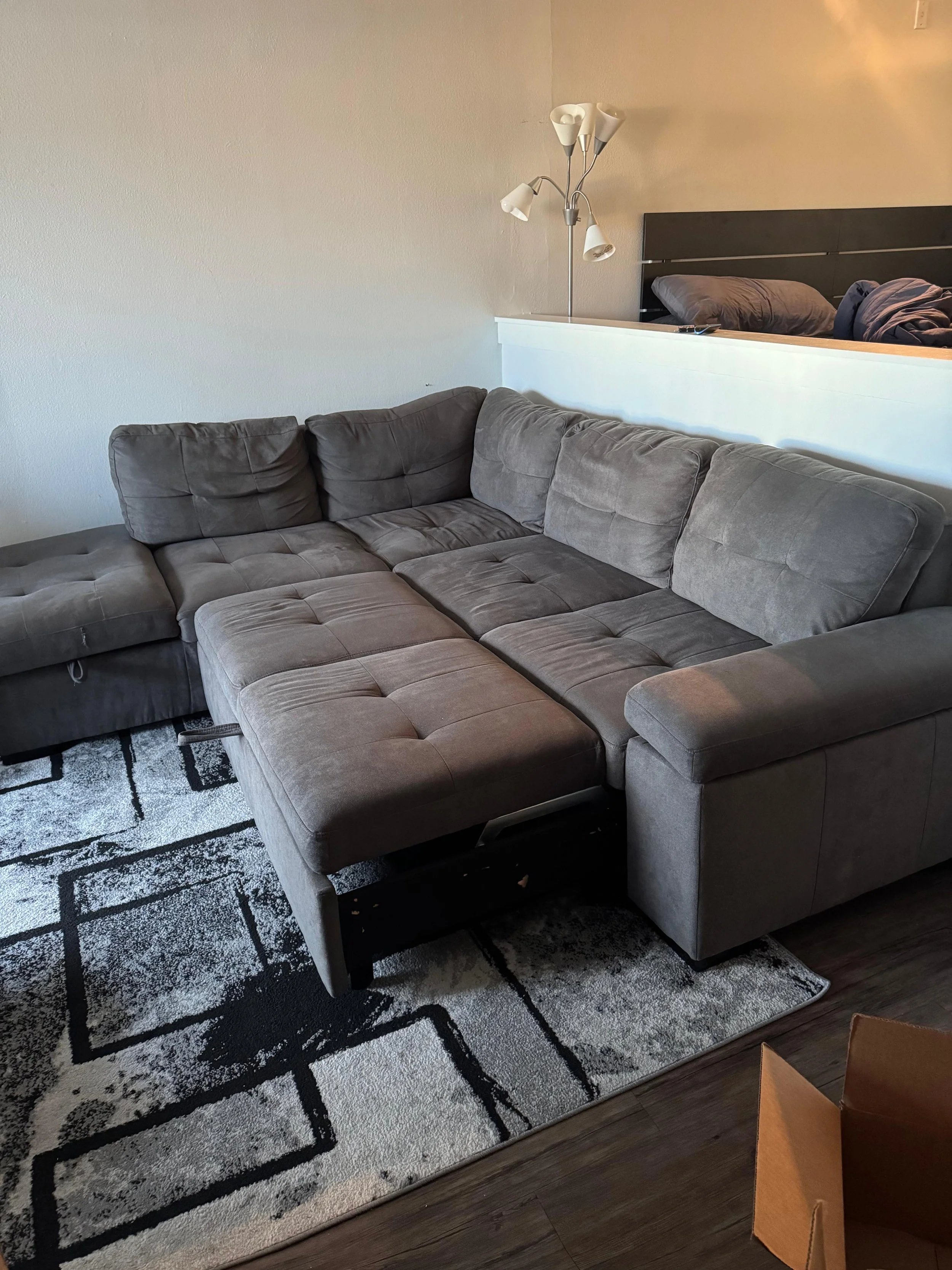 Sectional sofa bed