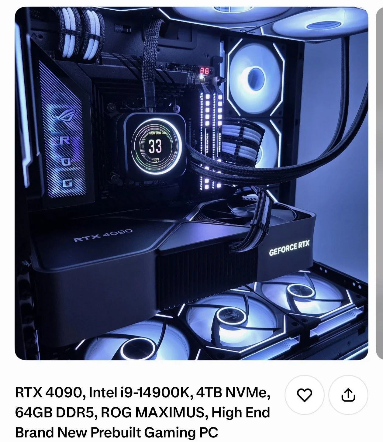 High-End RTX 4090 Workstation PC + rack