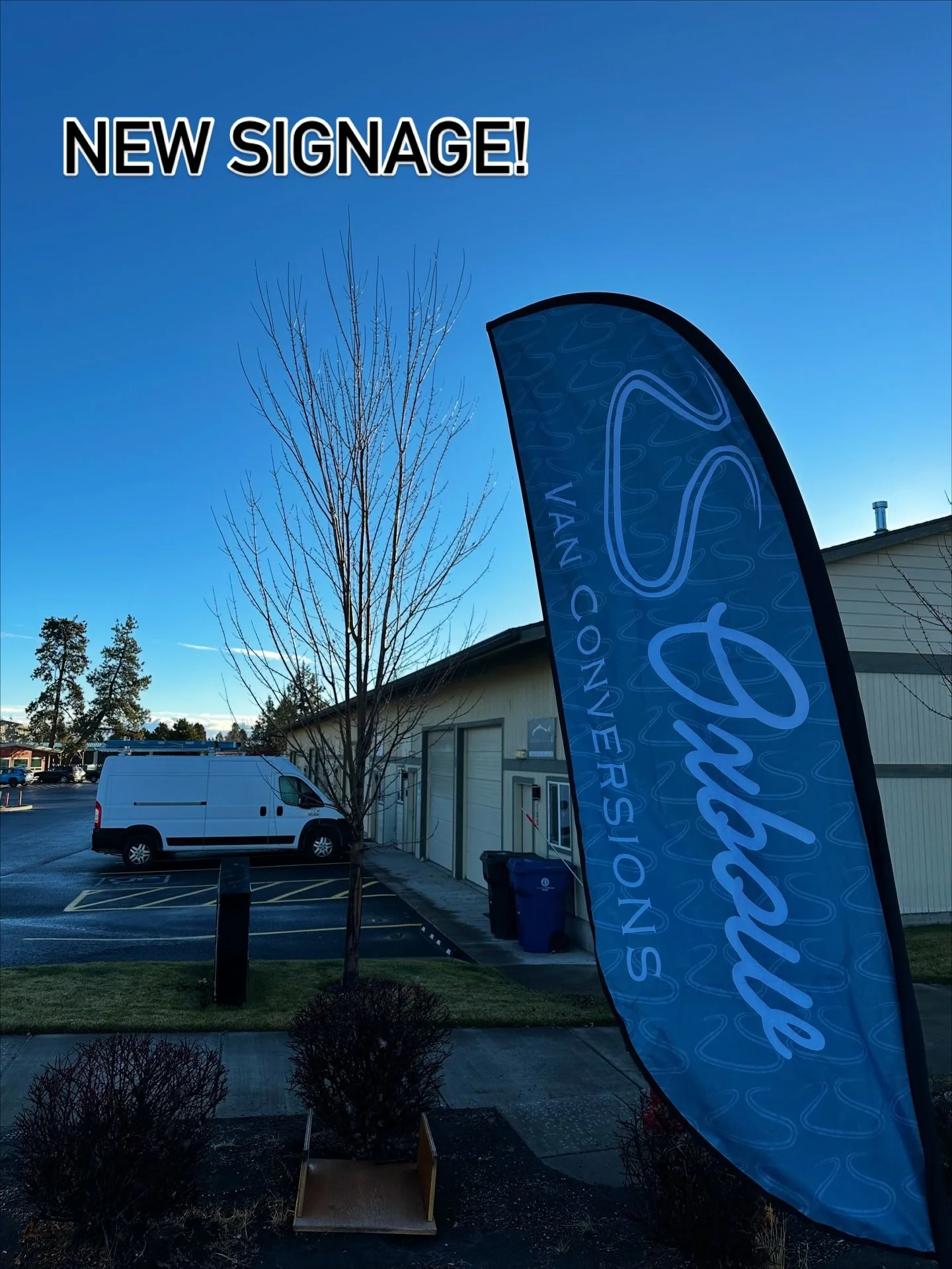 We&rsquo;ve added some roadside signage in American Ln so it&rsquo;s easier for new customers to find us! Look this flag in the #bendchristmasparade on Dec 6!