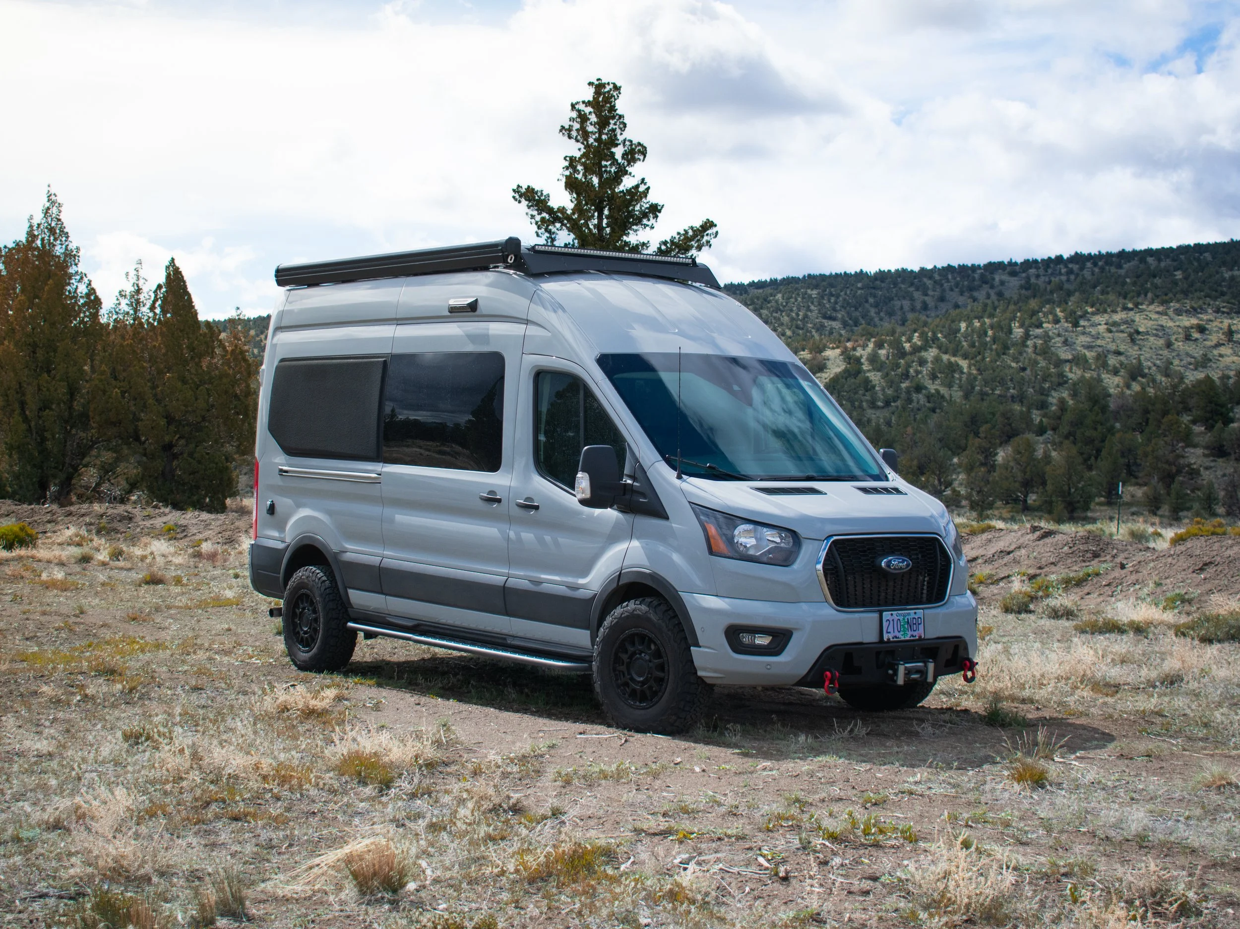 Custom Ford Transit camper van for sale – built by Oxbow Vans in Bend, Oregon