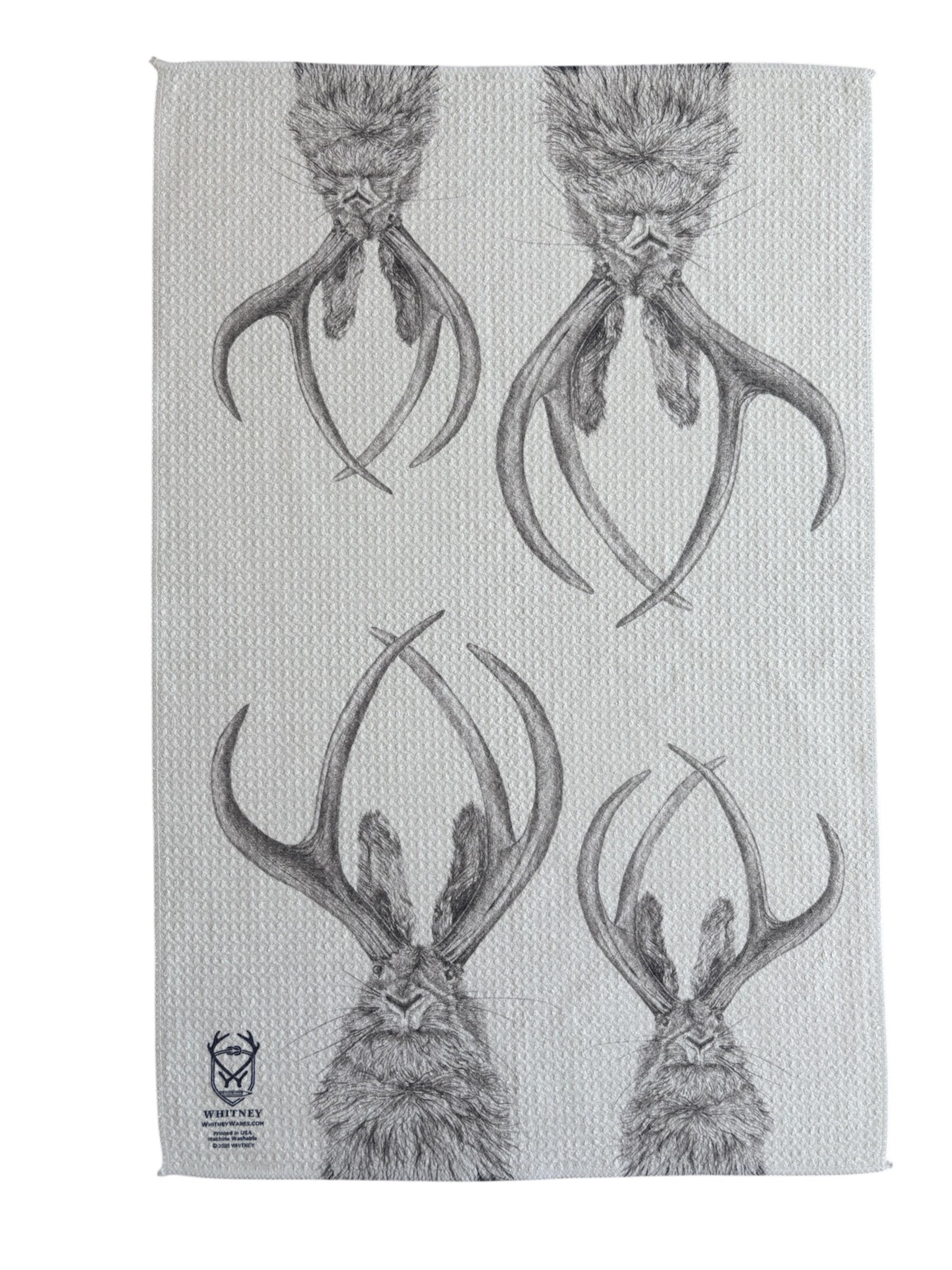 Jackalope Dishtowel