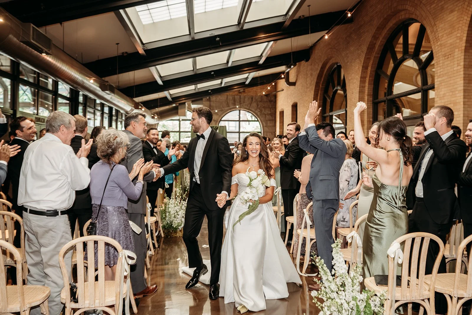 Editorial flash photography, silk gowns, and espresso martinis—luxury hotel wedding inspiration for modern Boston couples.