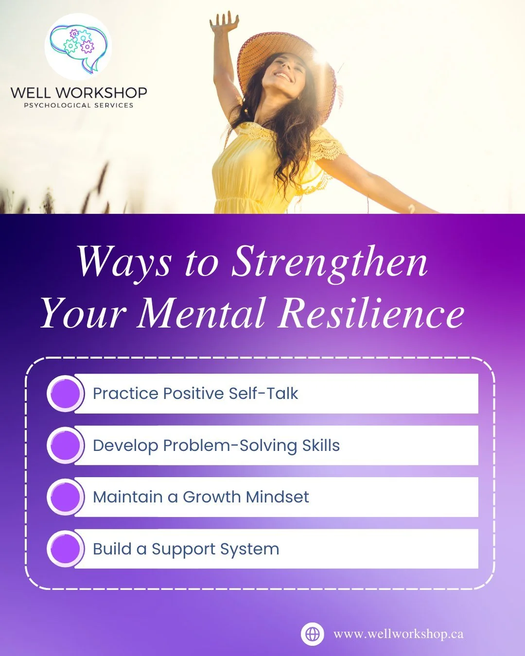 Mental resilience is like a muscle&mdash;strengthen it daily! 💪🧠

 Practice positive self-talk, embrace challenges with a growth mindset, and lean on your support system. Every small step you take builds your ability to navigate life&rsquo;s ups an