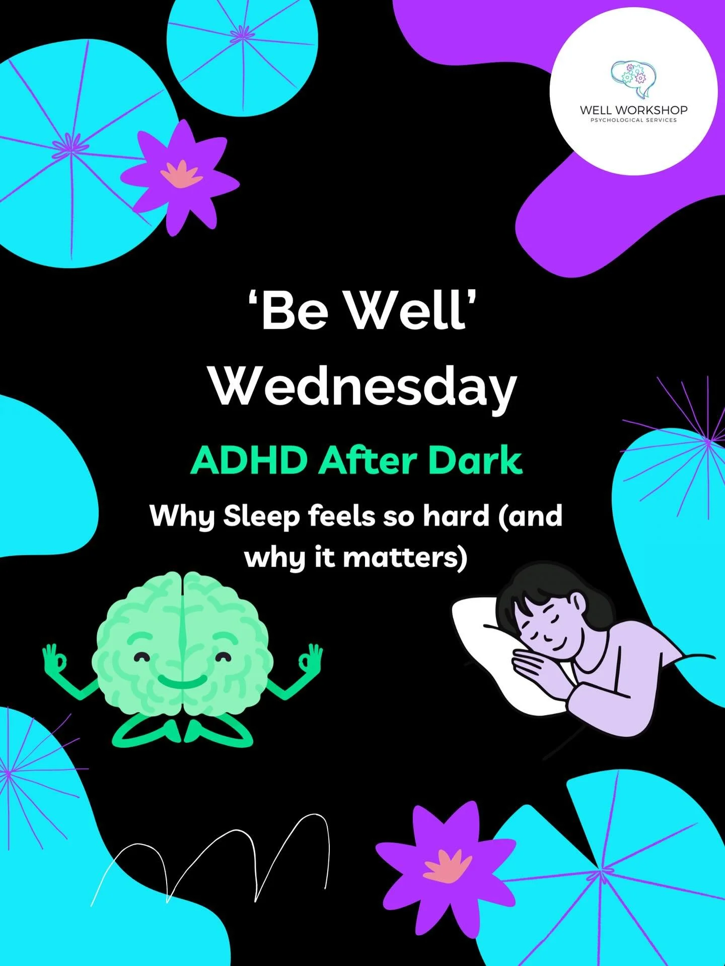 You deserve rest.
You deserve support.

 📩 Reach out to learn more about &ldquo;ADHD After Dark&rdquo; and stay tuned for workshops on this topic! Also feel free to check out our linktree for more information on our clinic and to see our blog post t