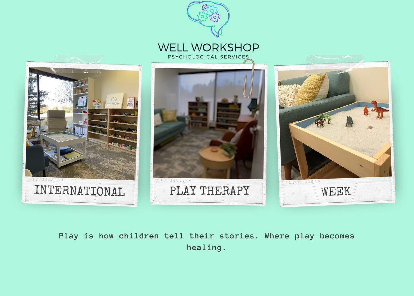 At our clinic, every therapy room is intentionally designed with play, art, and sand tray materials &mdash; because healing doesn&rsquo;t always happen through words alone.

Play therapy helps children express emotions they can&rsquo;t yet explain, b