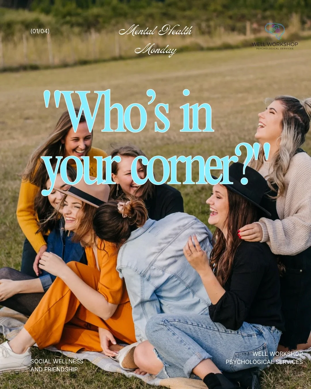 Research shows that having a &ldquo;high support profile&rdquo; across your life is the best way to keep your mental health in check. 

It&rsquo;s not just about one person; it&rsquo;s about your community.

Check in with a friend.
Text a family memb